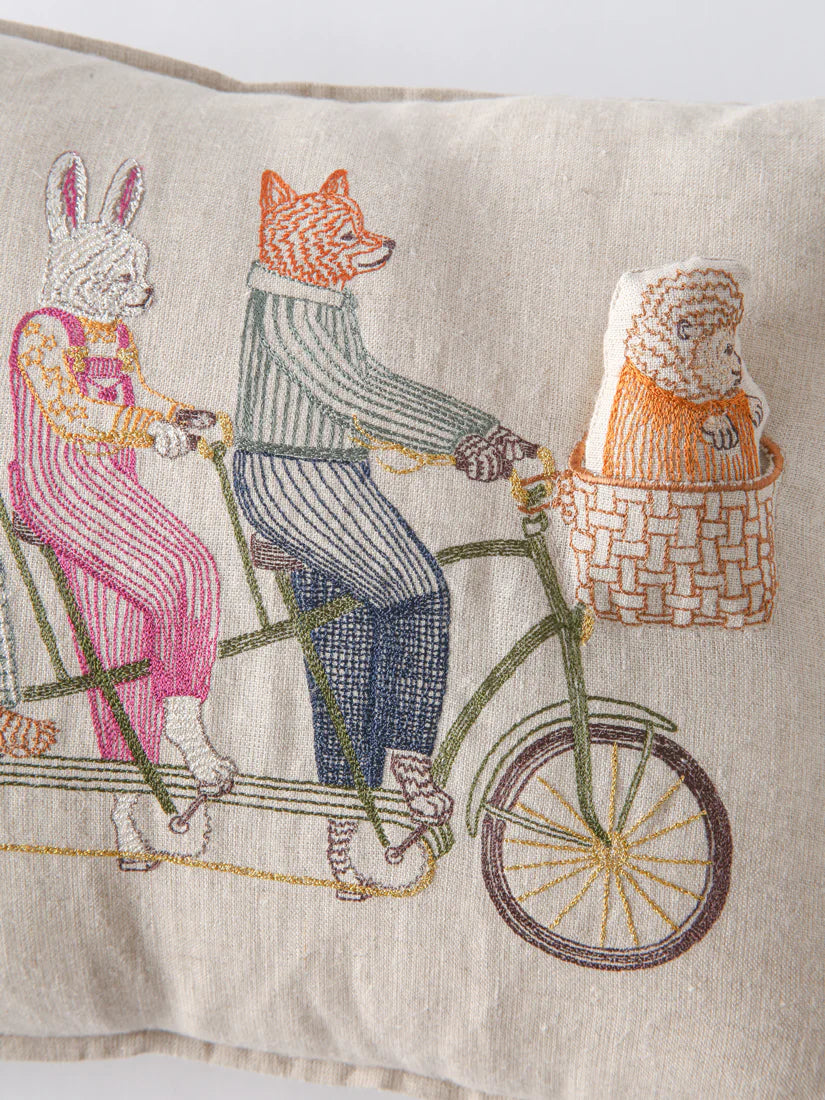 ポケットクッションカバー 30x40 Tandem Bike
