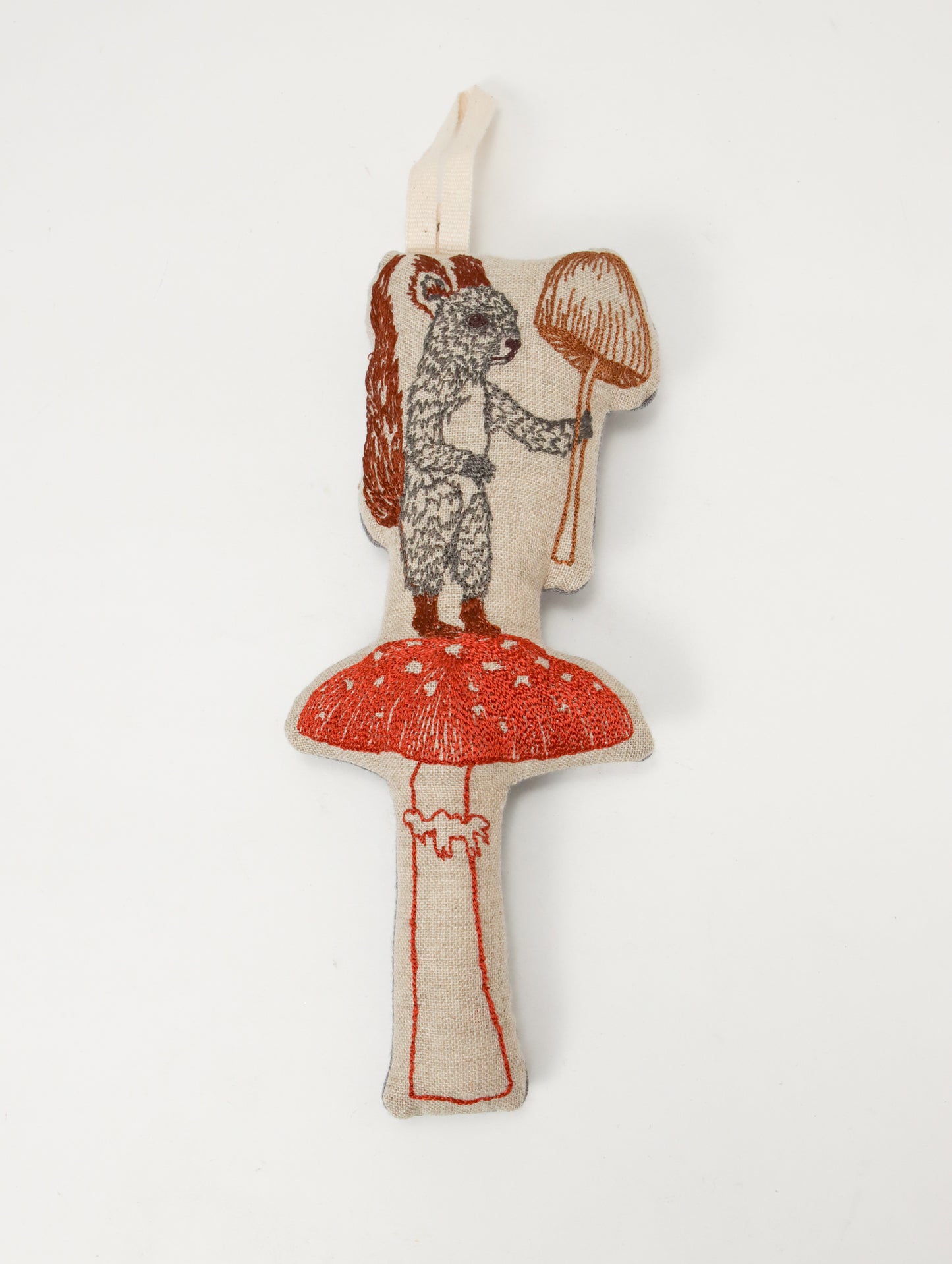 オーナメント Squirrel with Mushroom