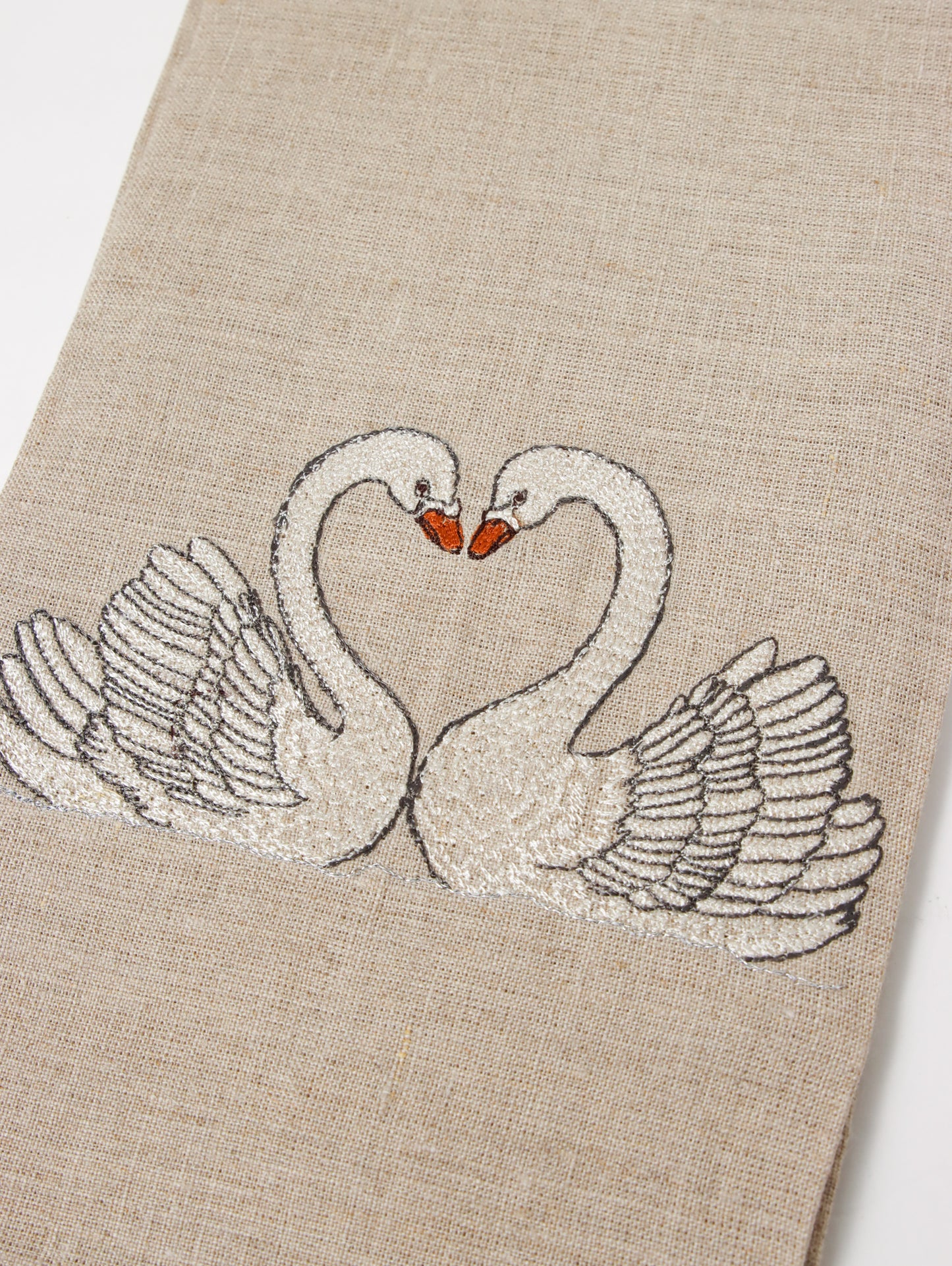 ティータオル Swan Love