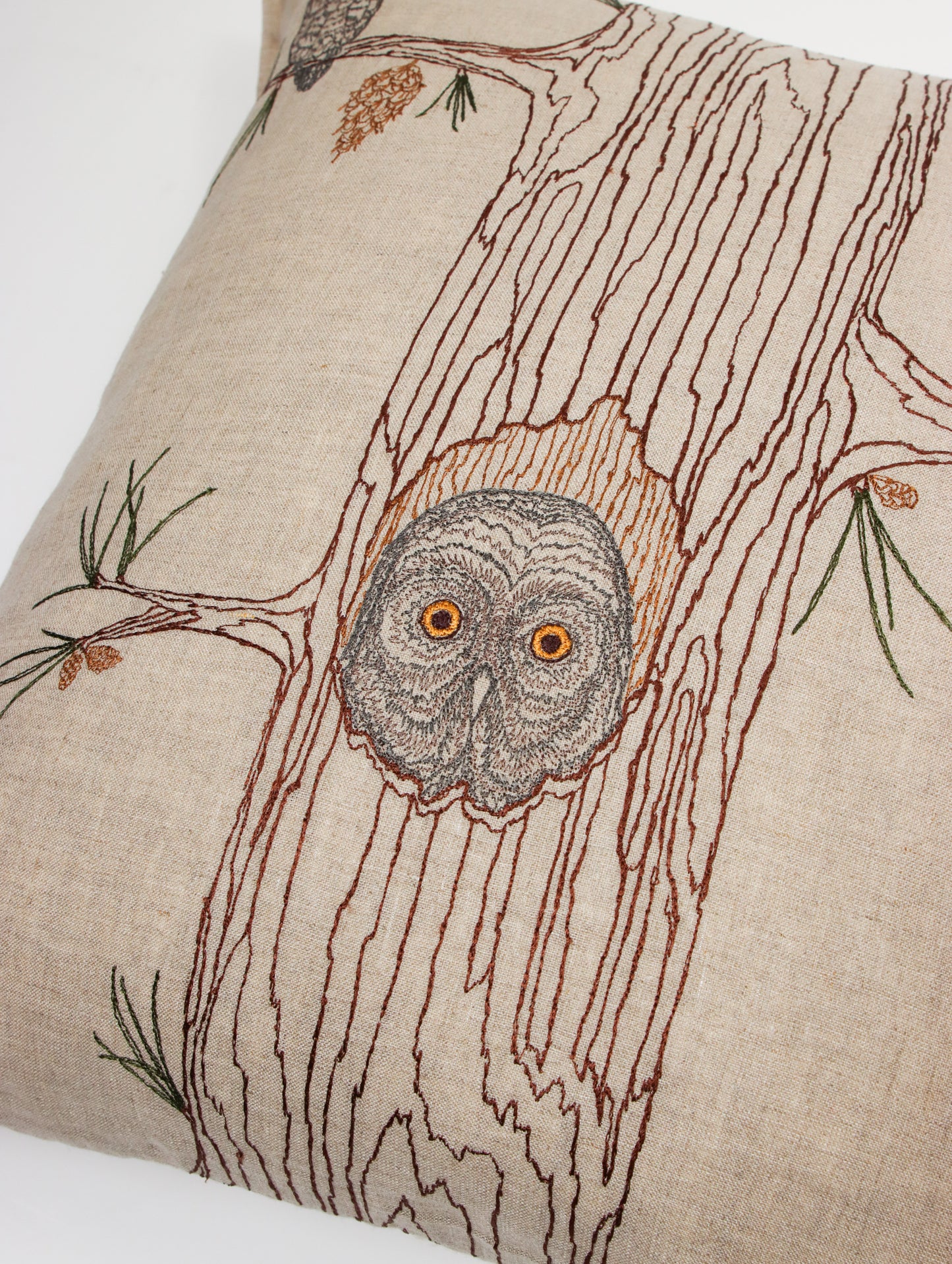 クッションカバー 50x50 Owl Family Tree