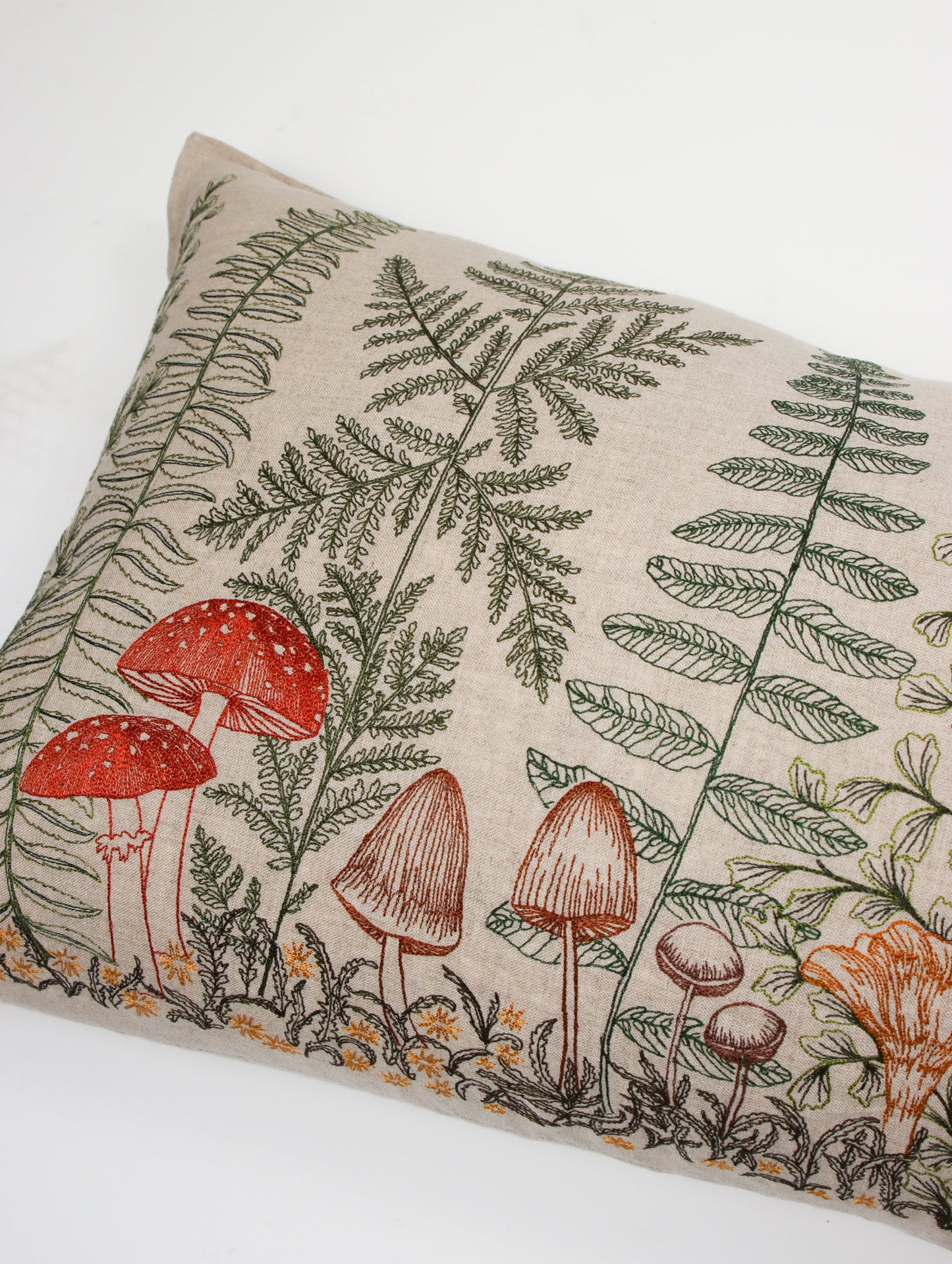 クッションカバー 40x80 Mushrooms and Ferns