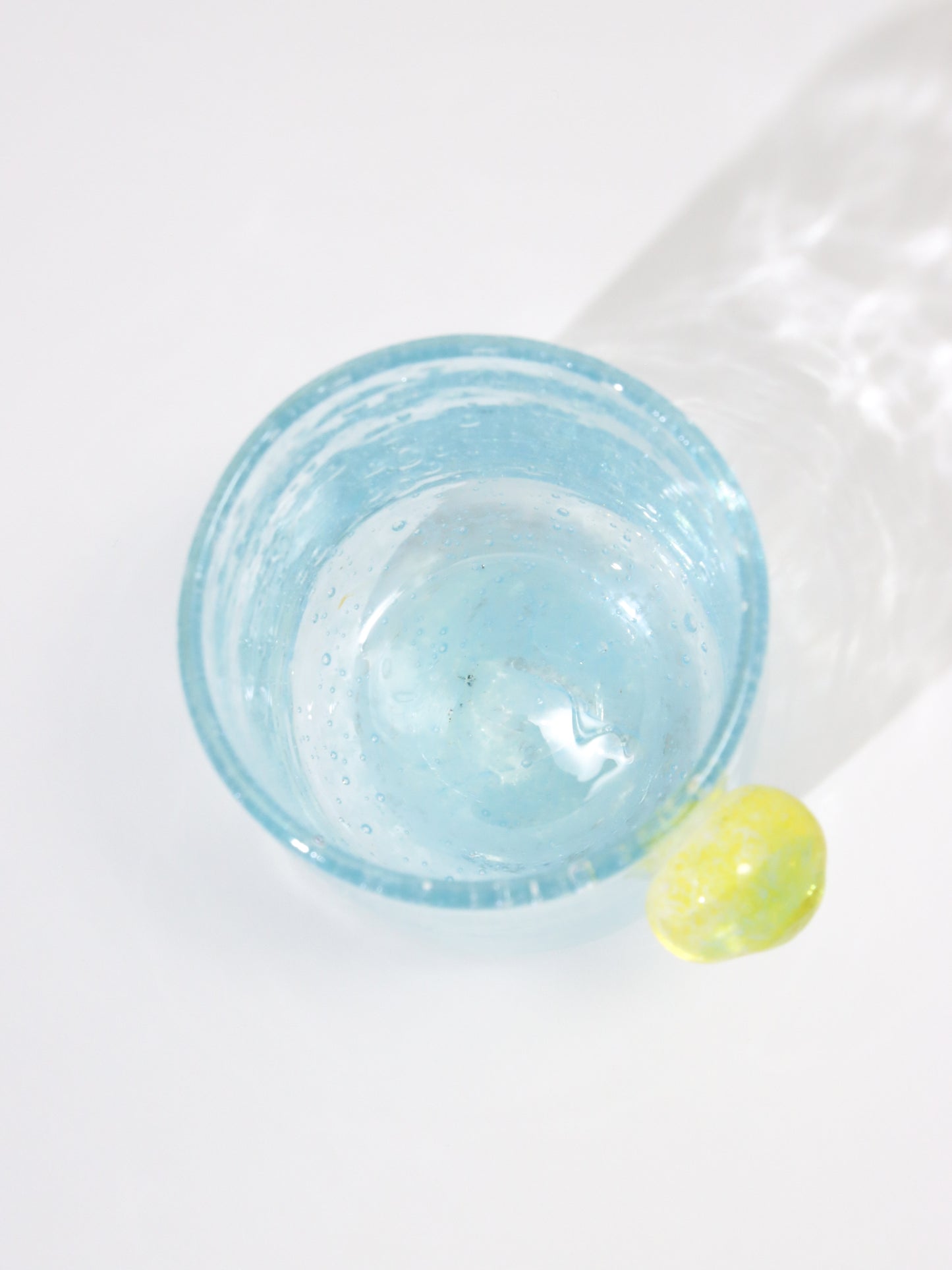 グラス LA PETITE TASSEE CAFÉ LIGHT BLUE×YELLOW