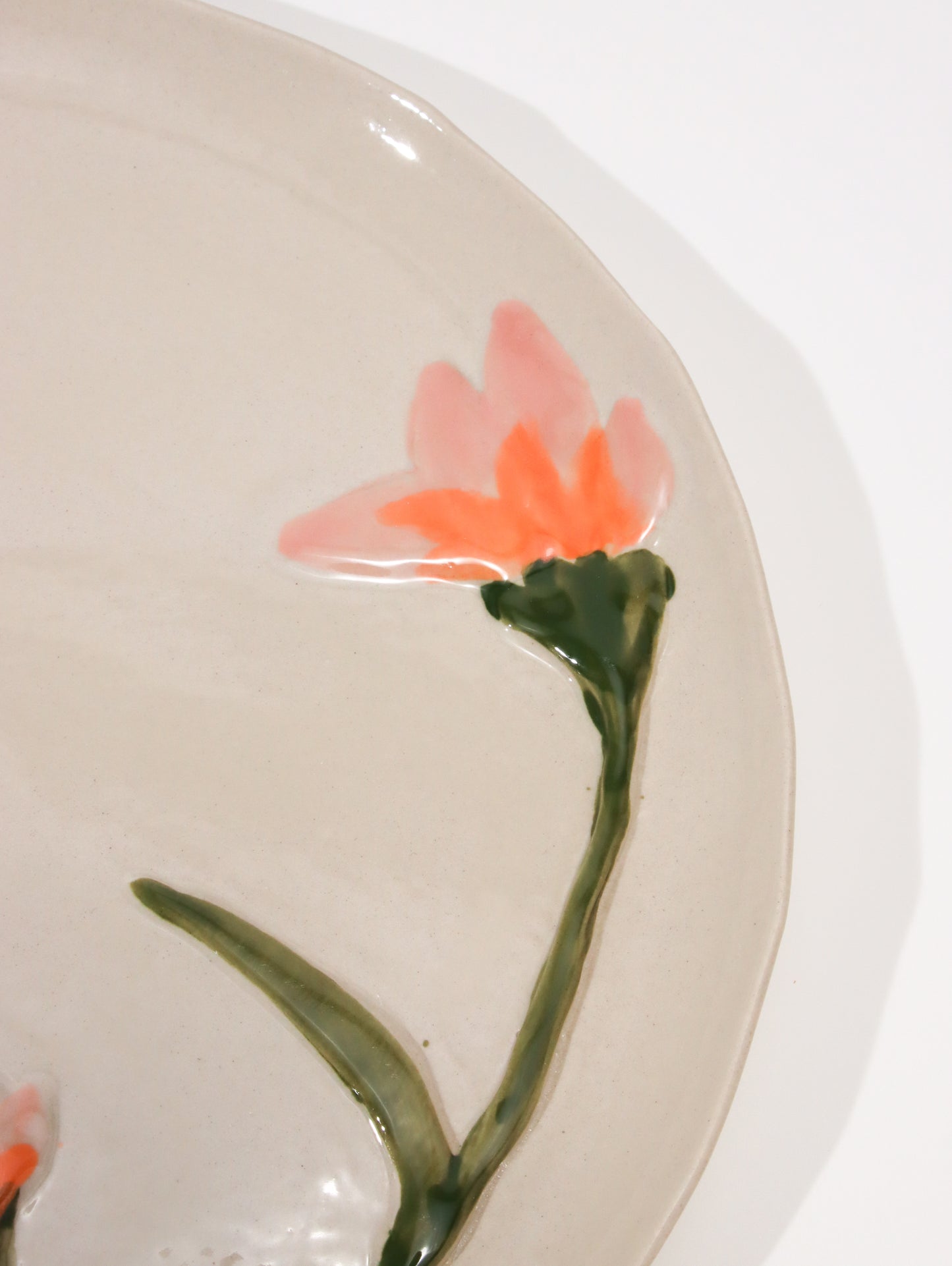 プレート LES ASSIETTES FLEURIES ROSE