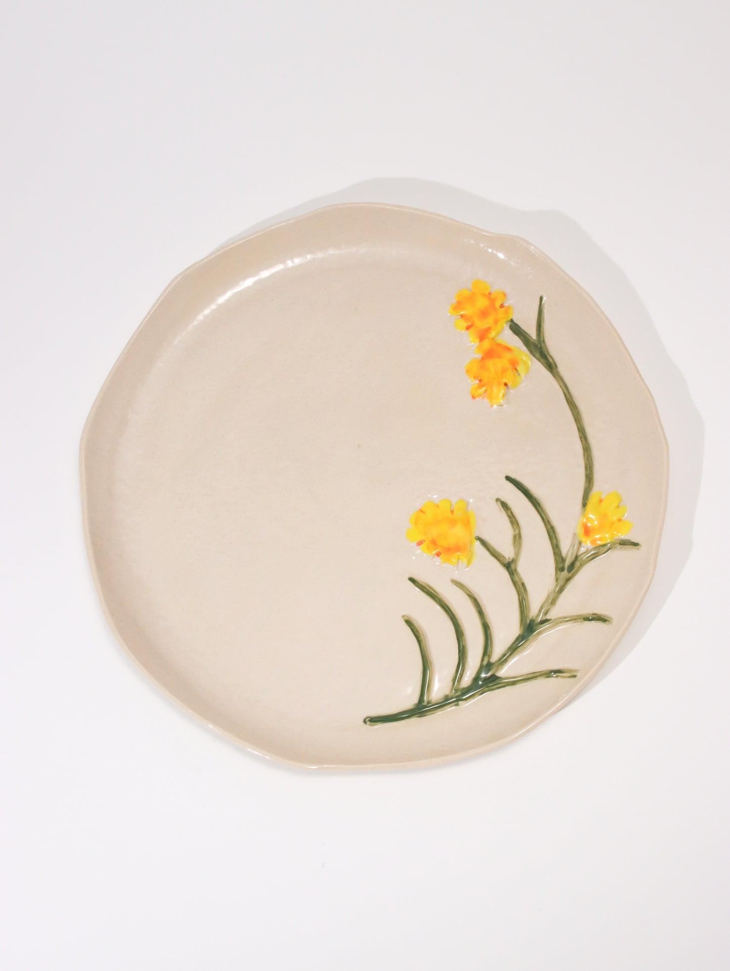 プレート LES ASSIETTES FLEURIES JONQUILLE