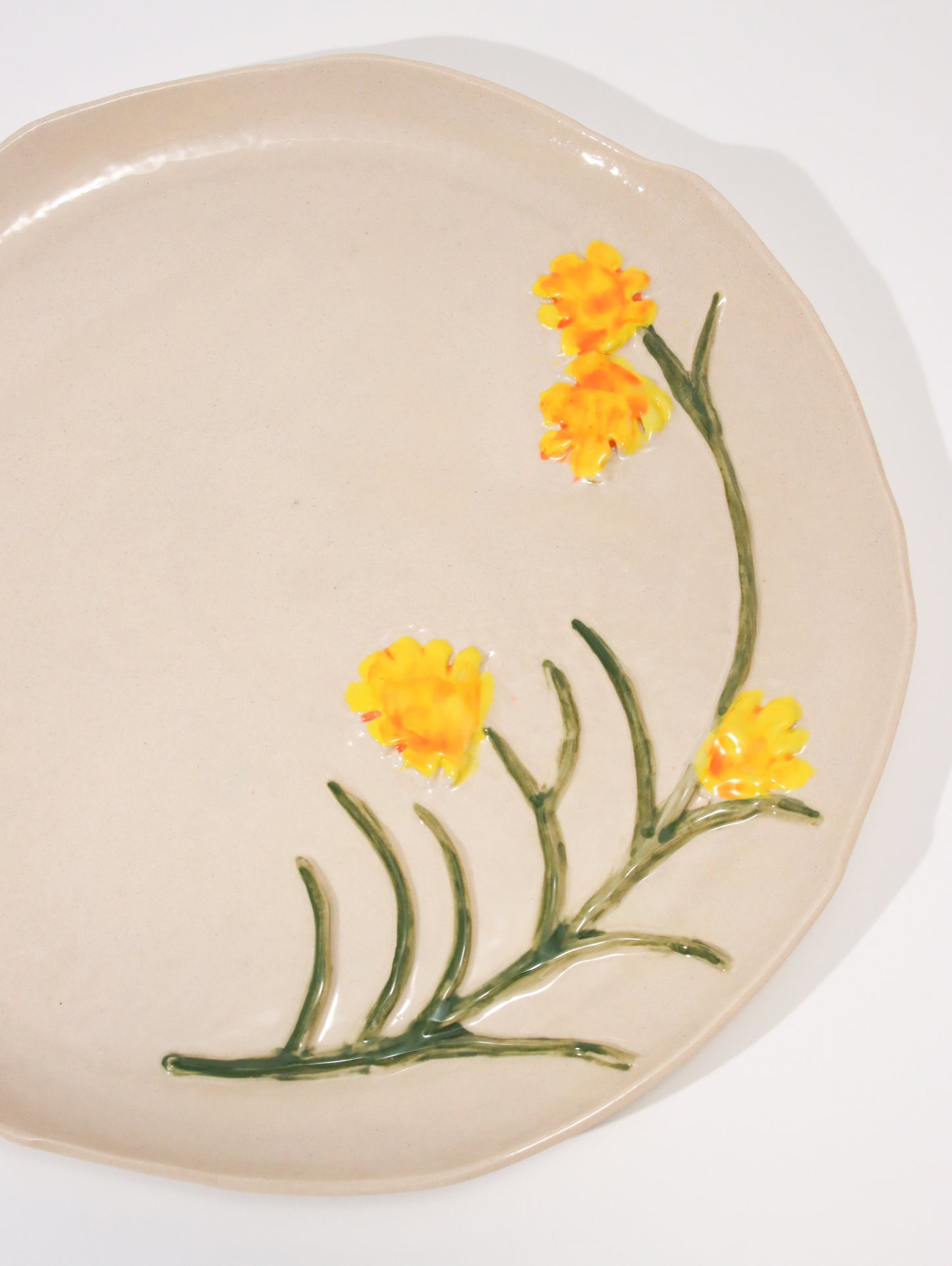 プレート LES ASSIETTES FLEURIES JONQUILLE