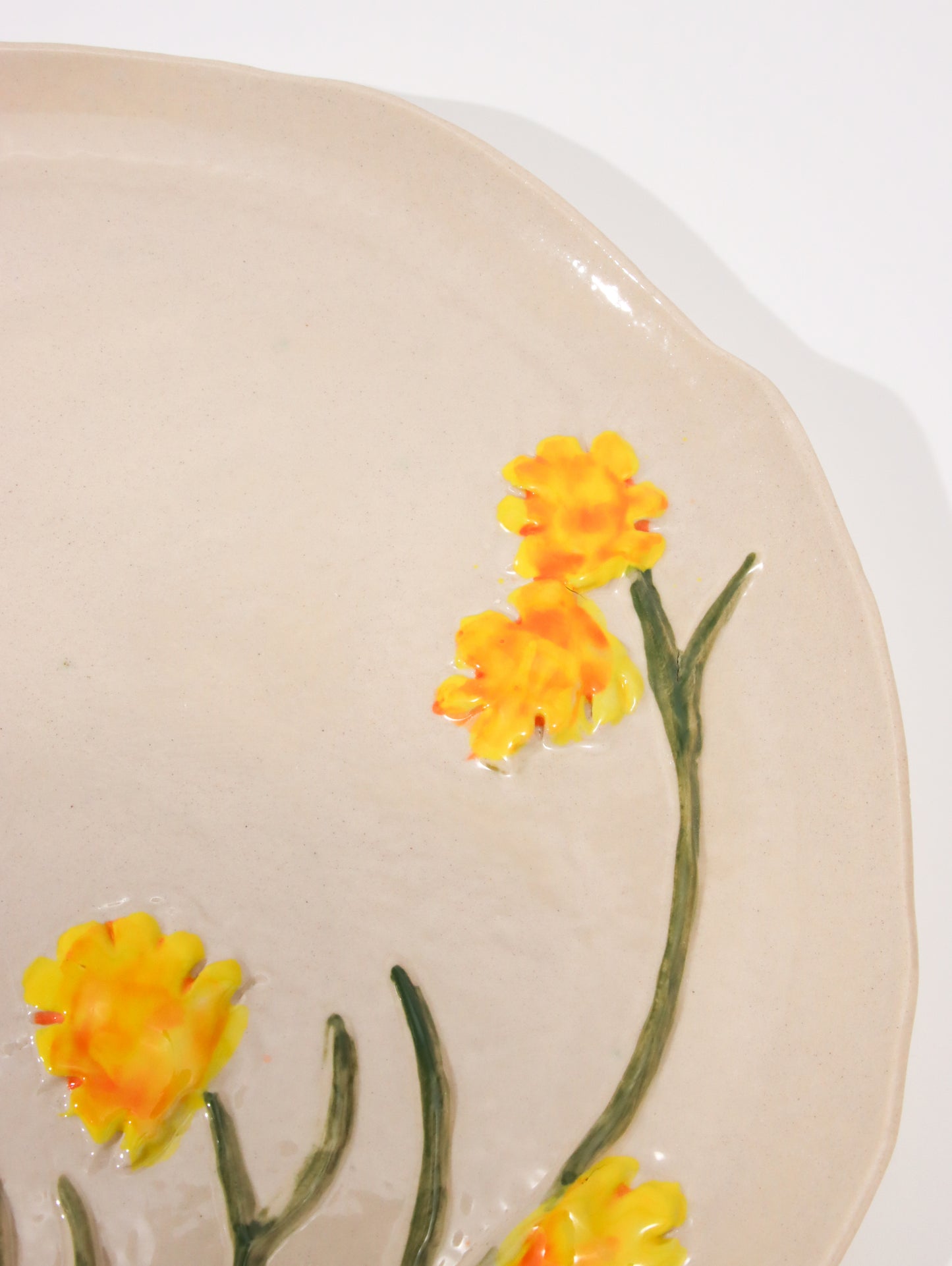 プレート LES ASSIETTES FLEURIES JONQUILLE