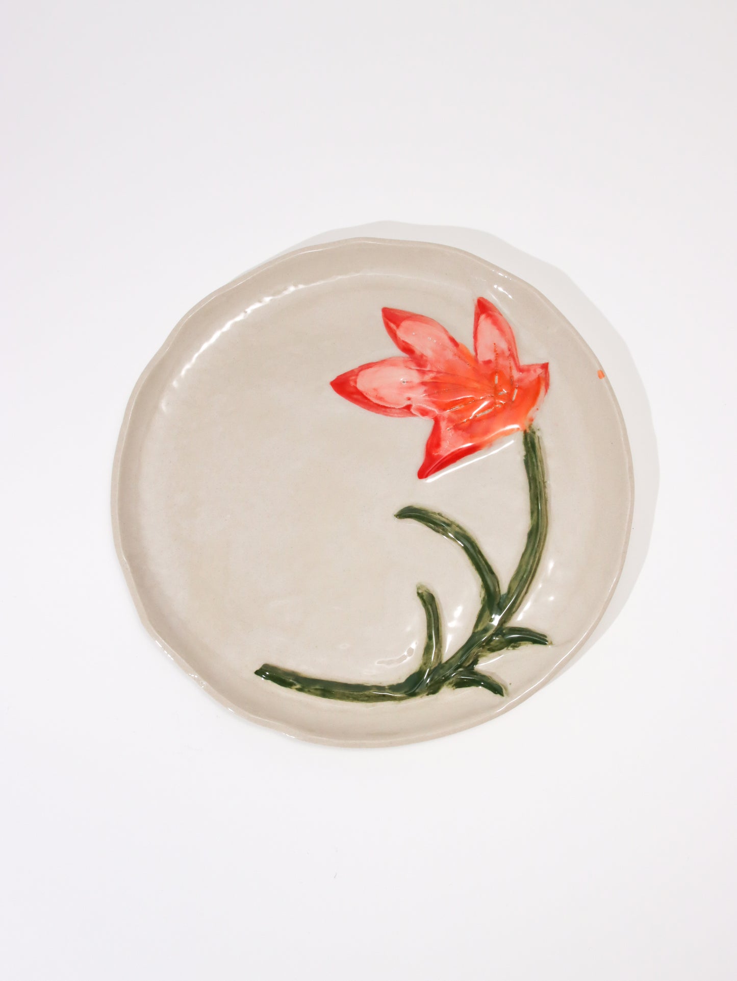 デザートプレート LES ASSIETTES DESSERT FLEURIES TULIPE
