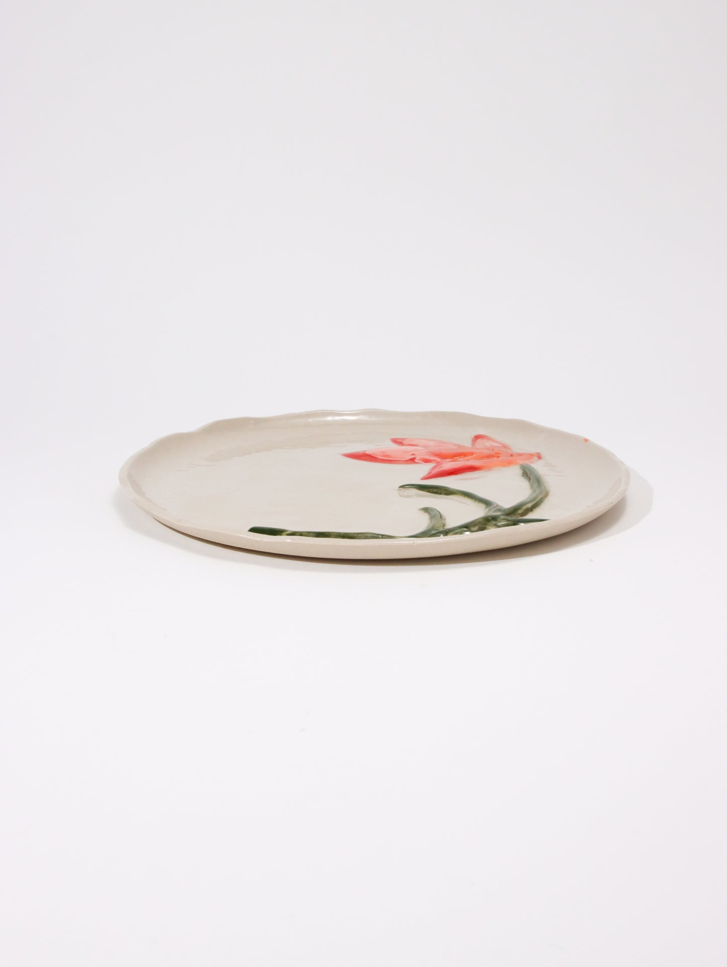 デザートプレート LES ASSIETTES DESSERT FLEURIES TULIPE