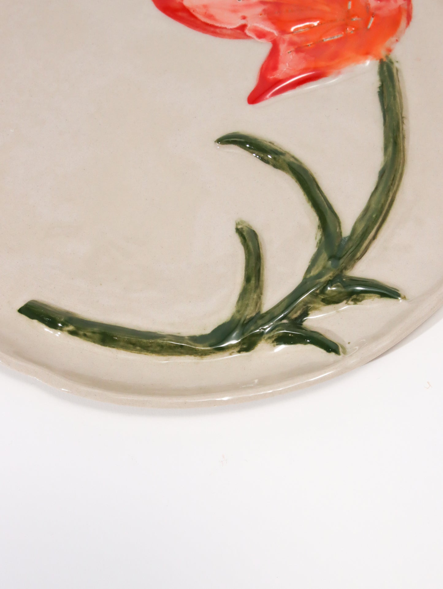 デザートプレート LES ASSIETTES DESSERT FLEURIES TULIPE