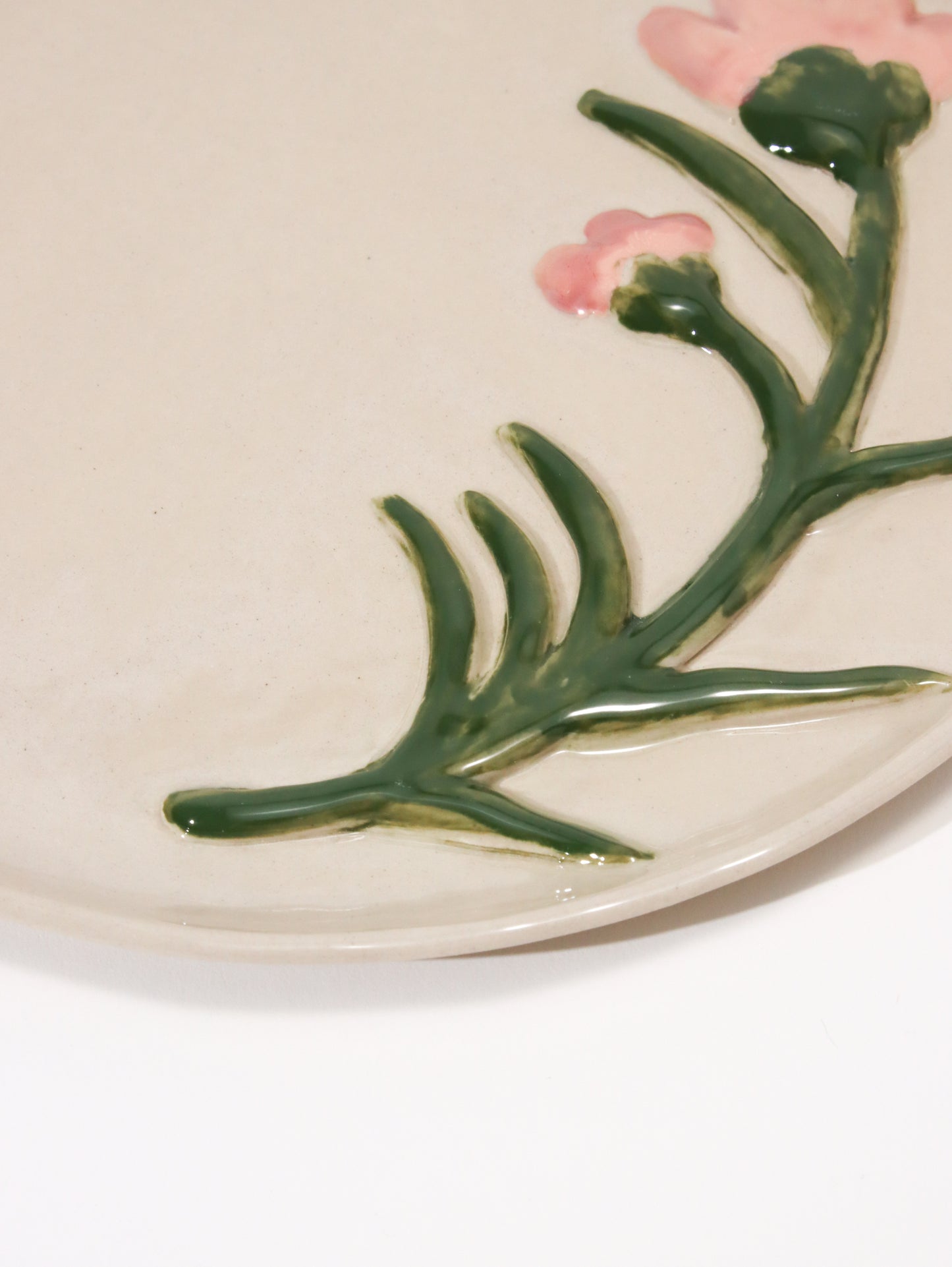 デザートプレート LES ASSIETTES DESSERT FLEURIES ROSE