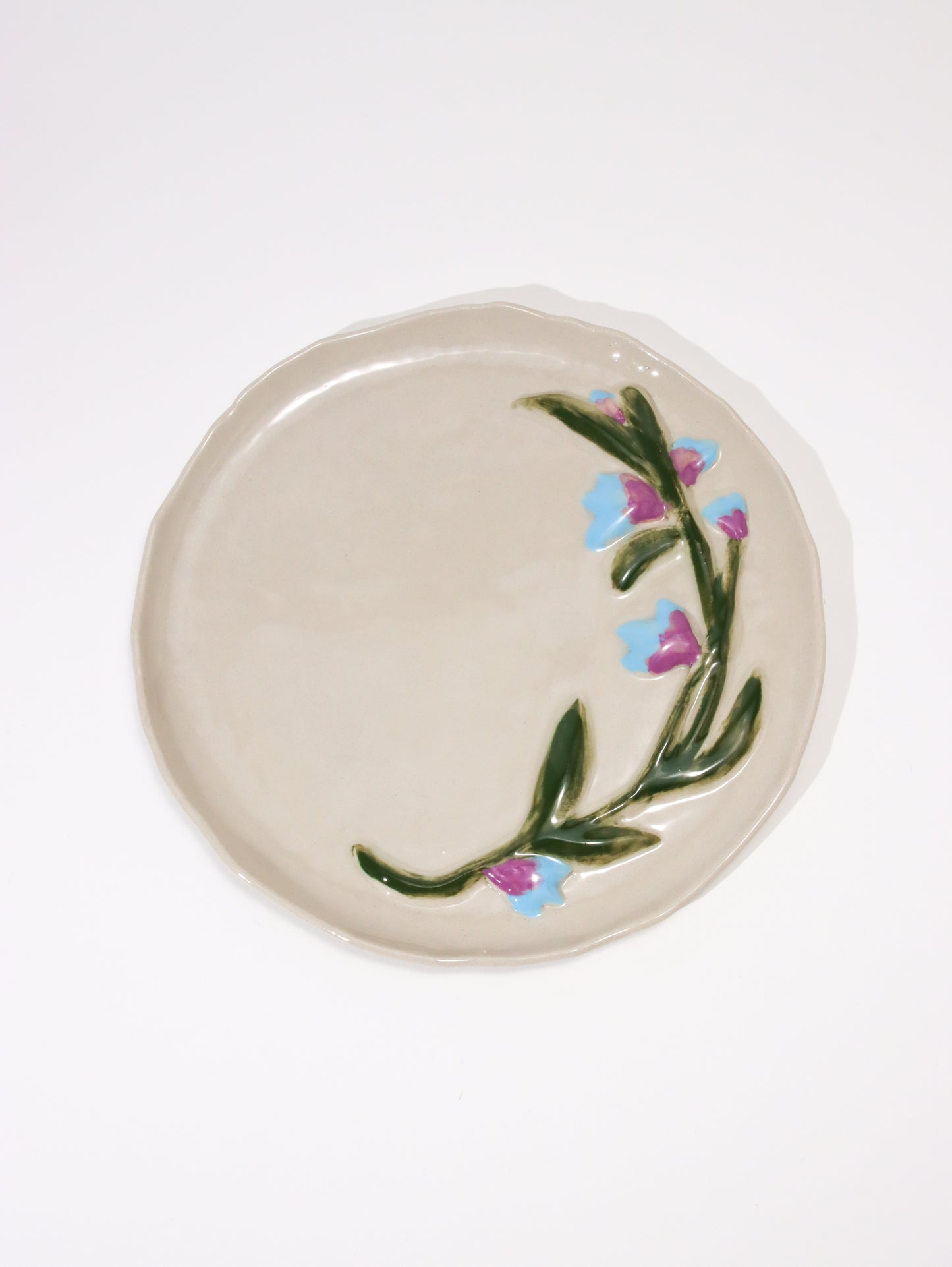 デザートプレート LES ASSIETTES DESSERT FLEURIES MYOSOTI