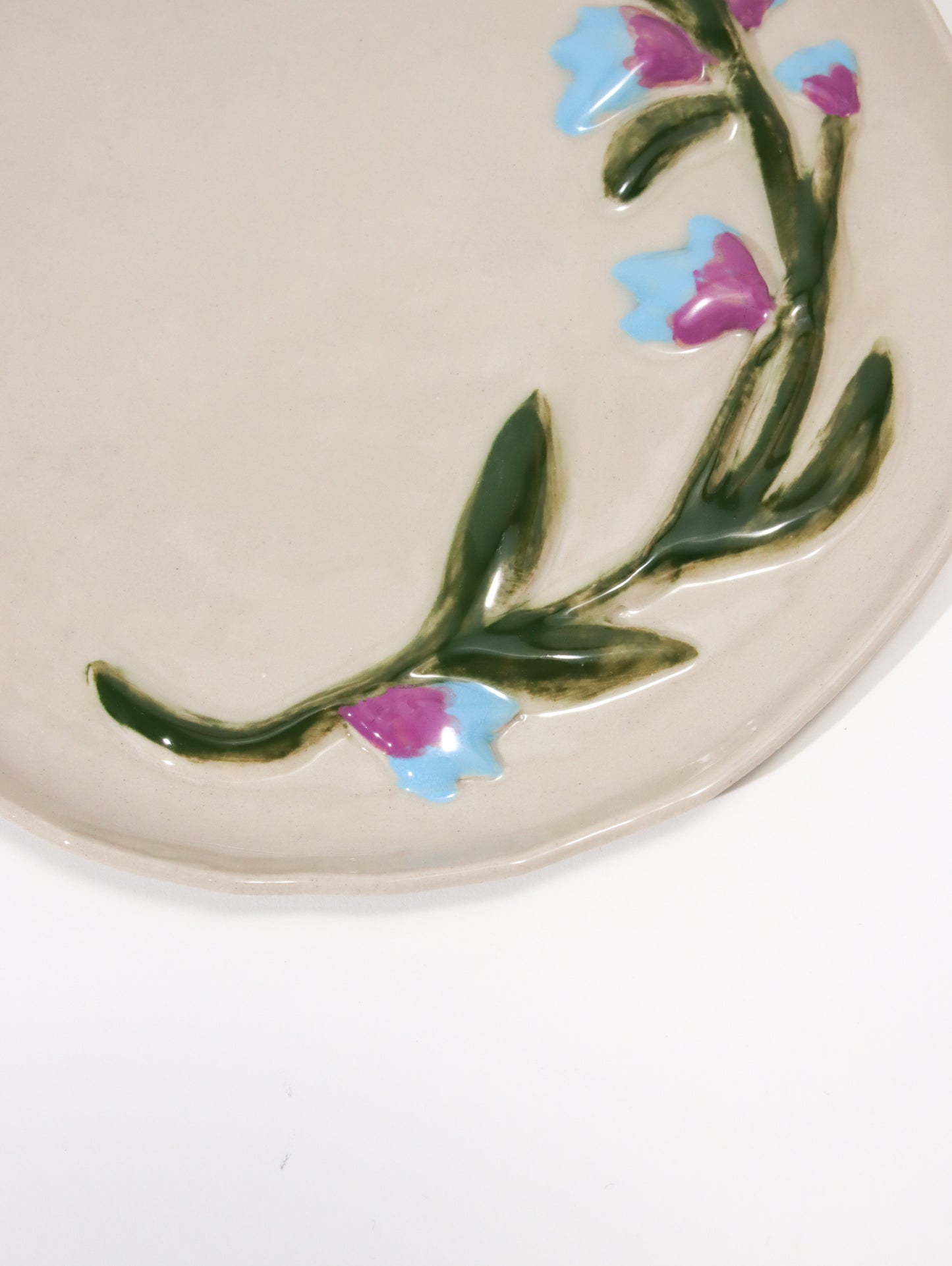 デザートプレート LES ASSIETTES DESSERT FLEURIES MYOSOTI
