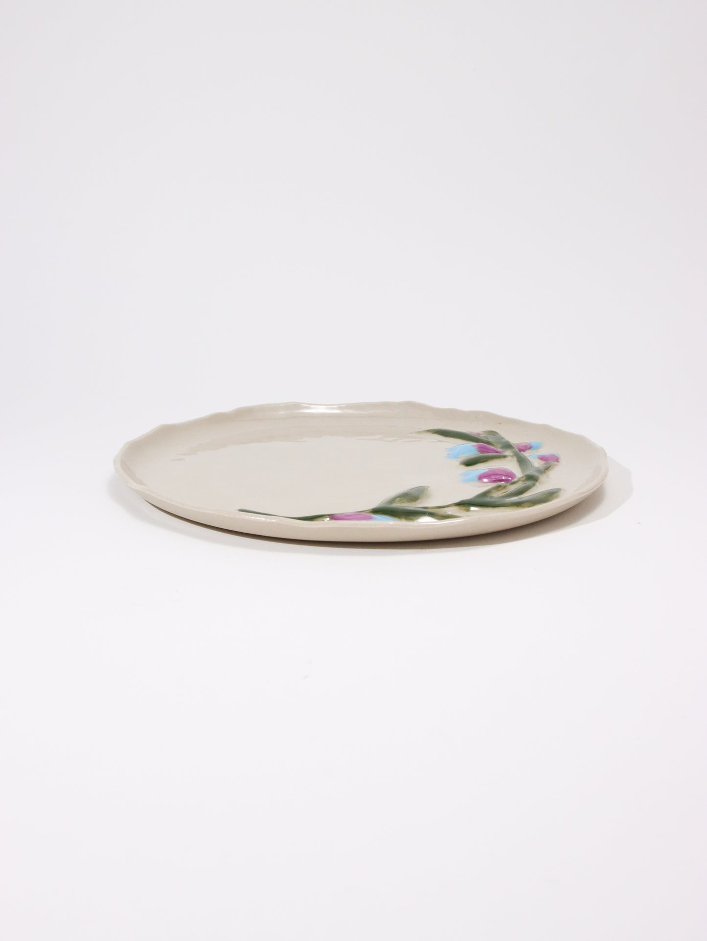 デザートプレート LES ASSIETTES DESSERT FLEURIES MYOSOTI