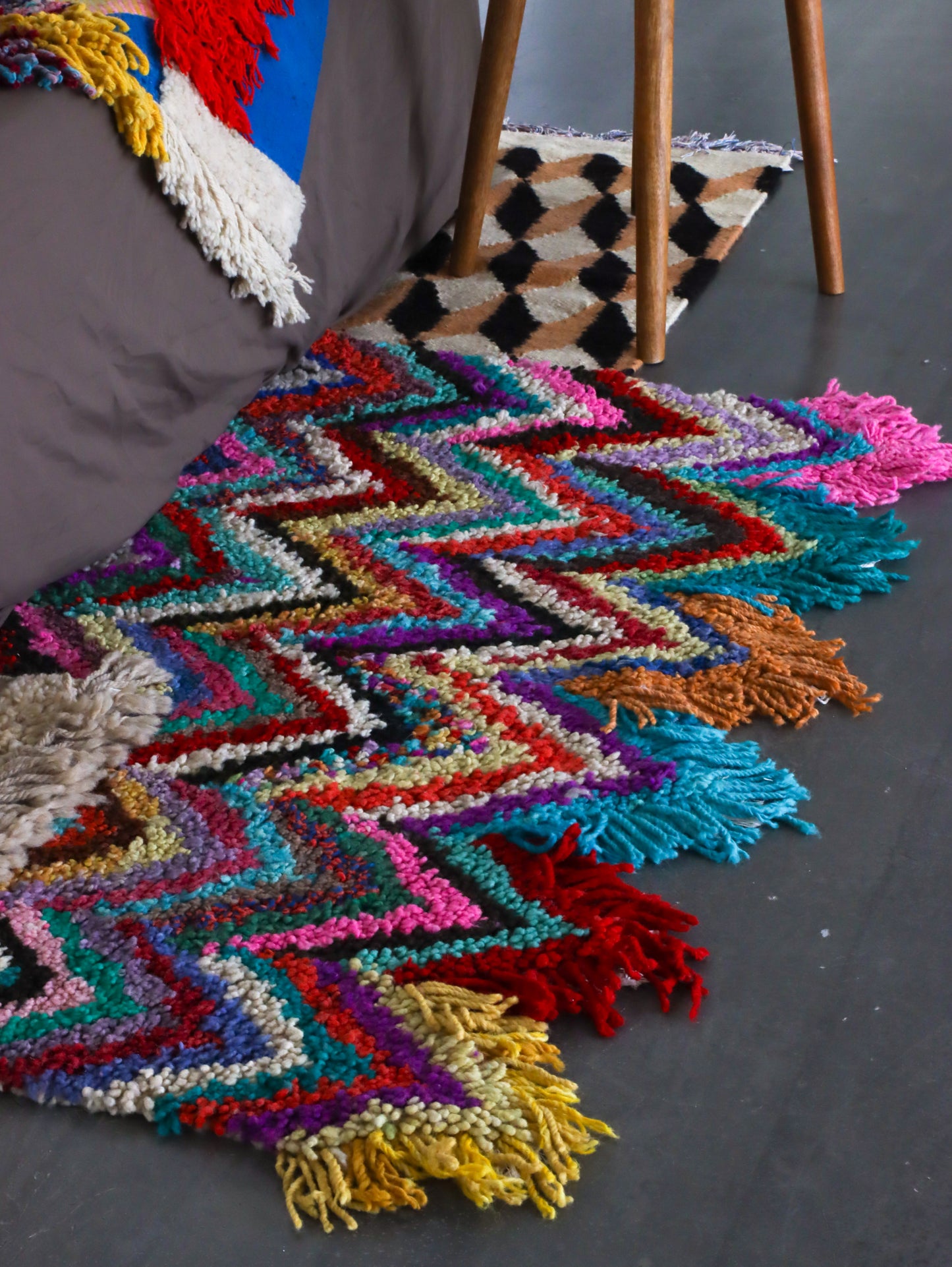 <PO!PARIS> ラグ Tapis Modele Chevrons Sauvages2 180×120cm