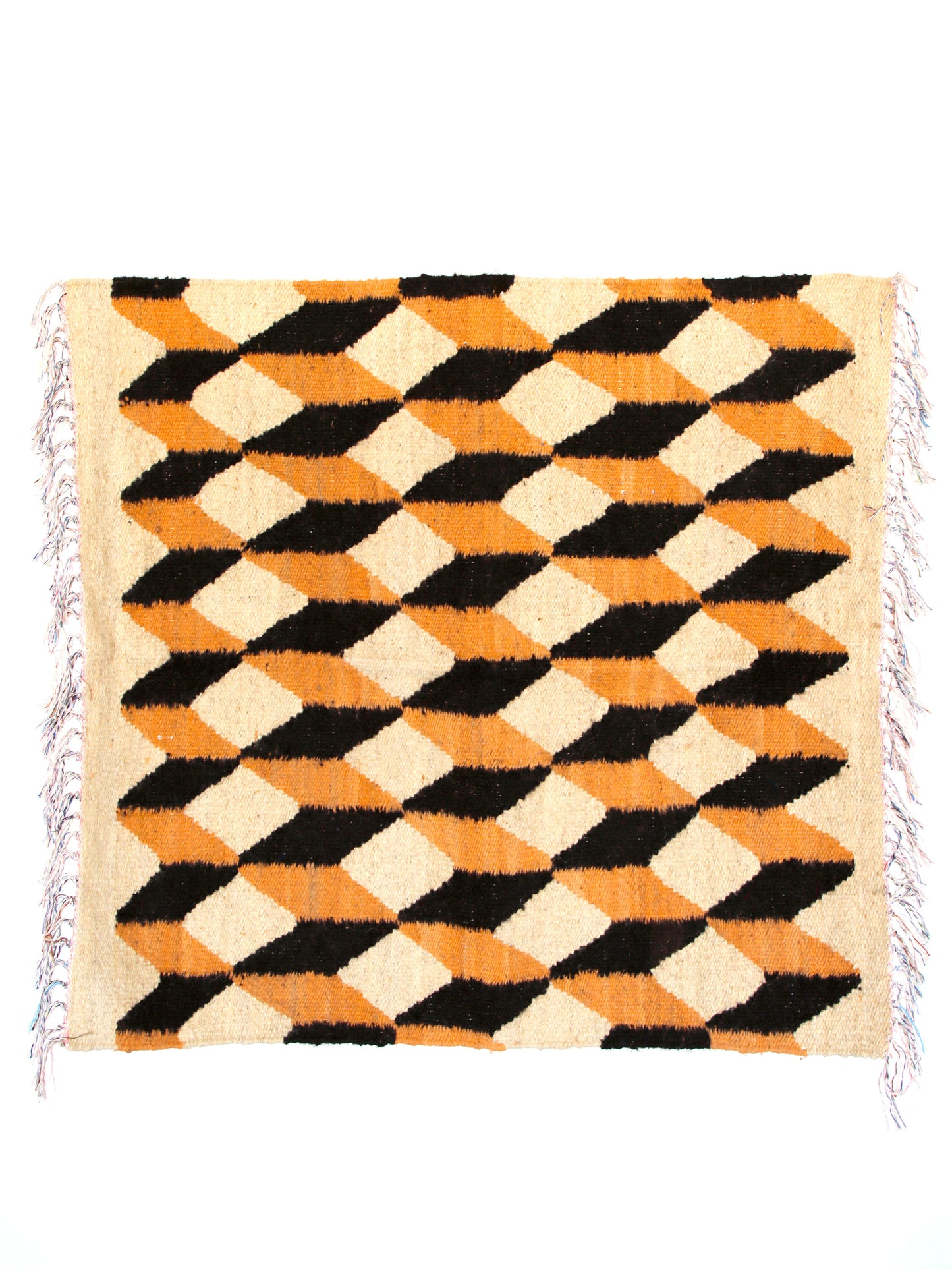<PO!PARIS> ラグ Petit kilm "Kub" 80×80cm ベージュ