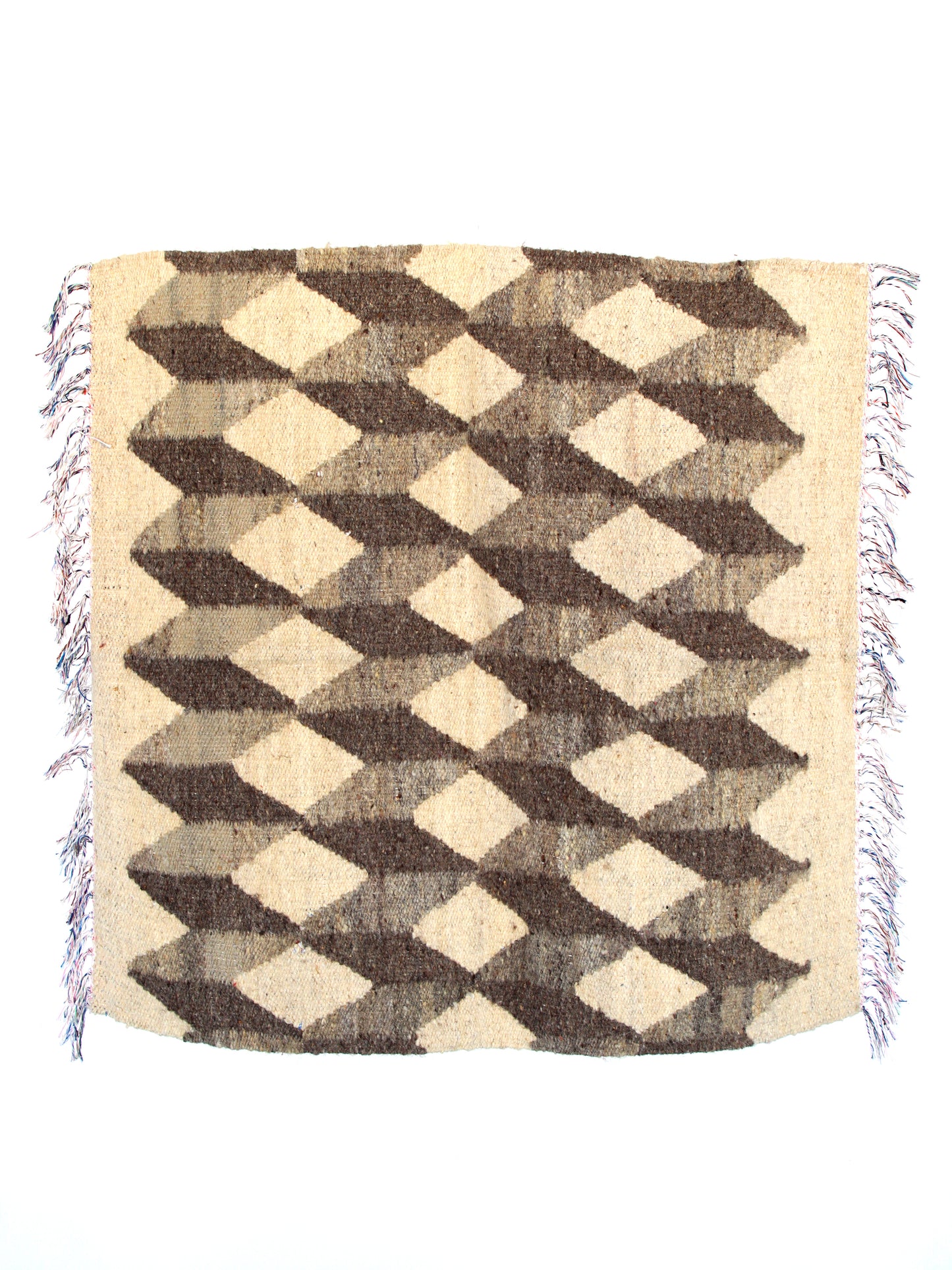 <PO!PARIS> ラグ Petit kilm "Kub" 80×80cm グレー