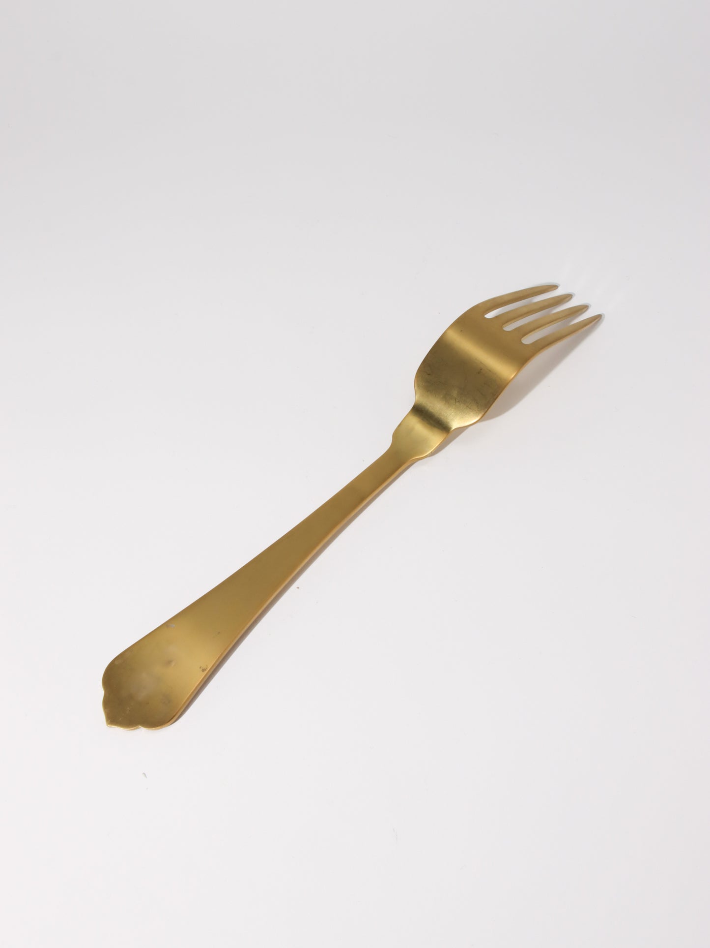 Naples サービングフォーク 26.1cm Titanium Gold Stone