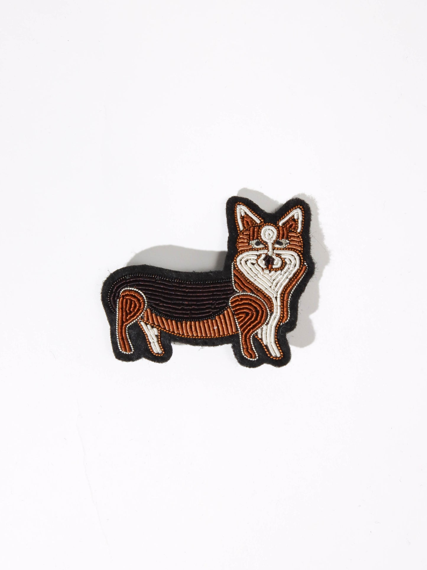 <Macon&Lesquoy>ブローチ Corgi