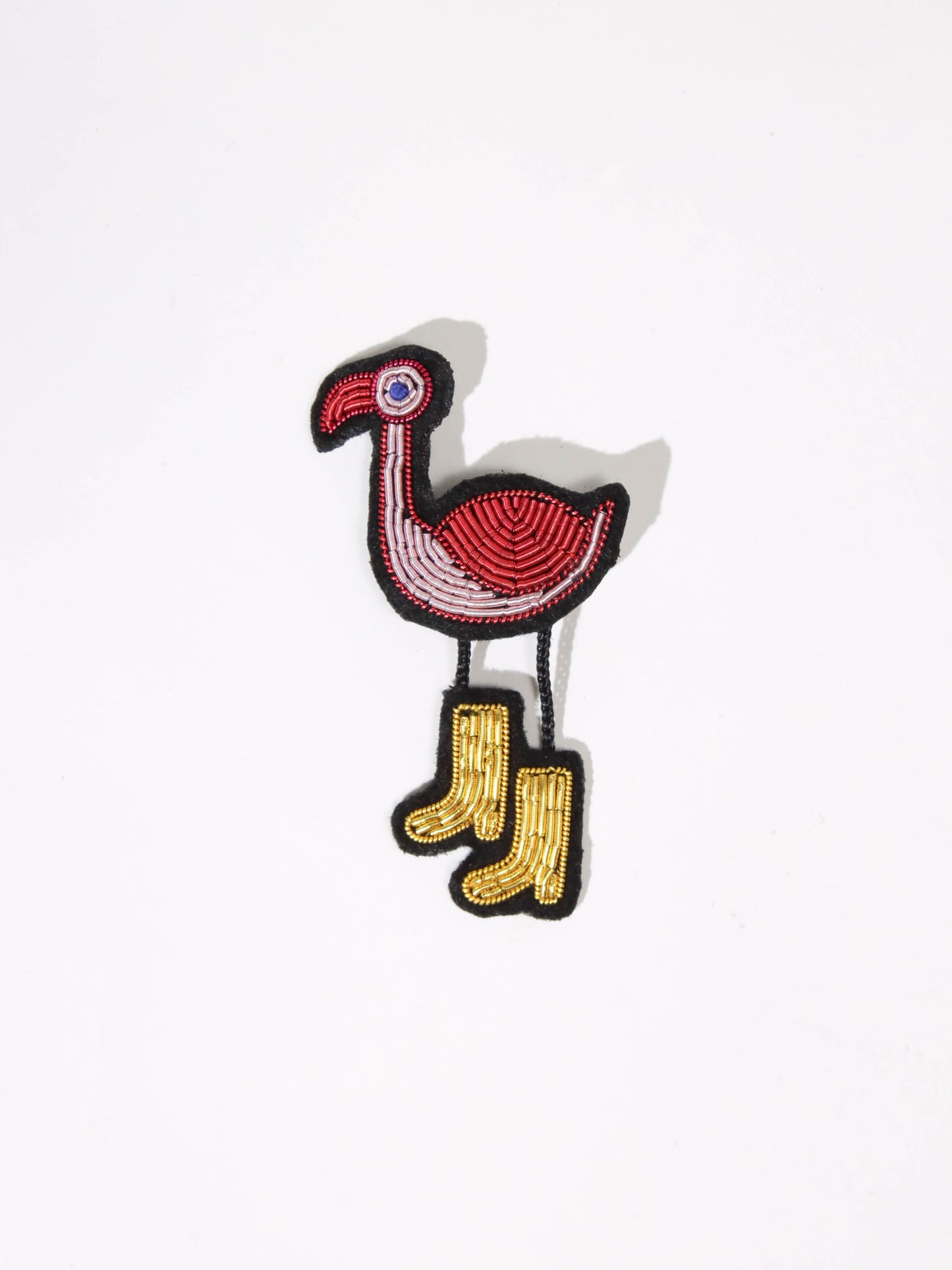 <Macon&Lesquoy>ブローチ Guardian Flamingo