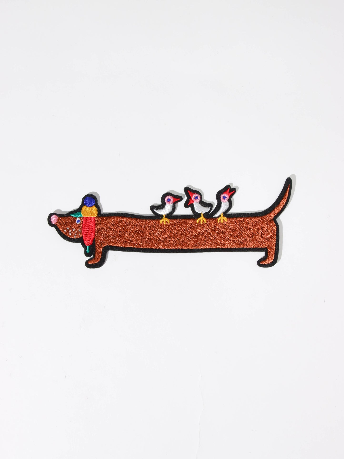 <Macon&Lesquoy>ワッペン Dachshund and Sparrows Iron on