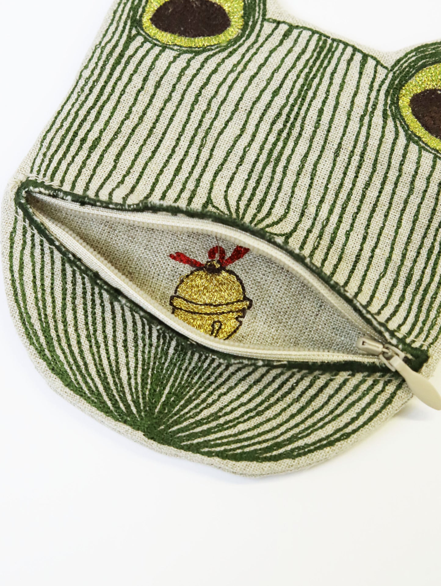 ポーチ Lucky Frog with Bell