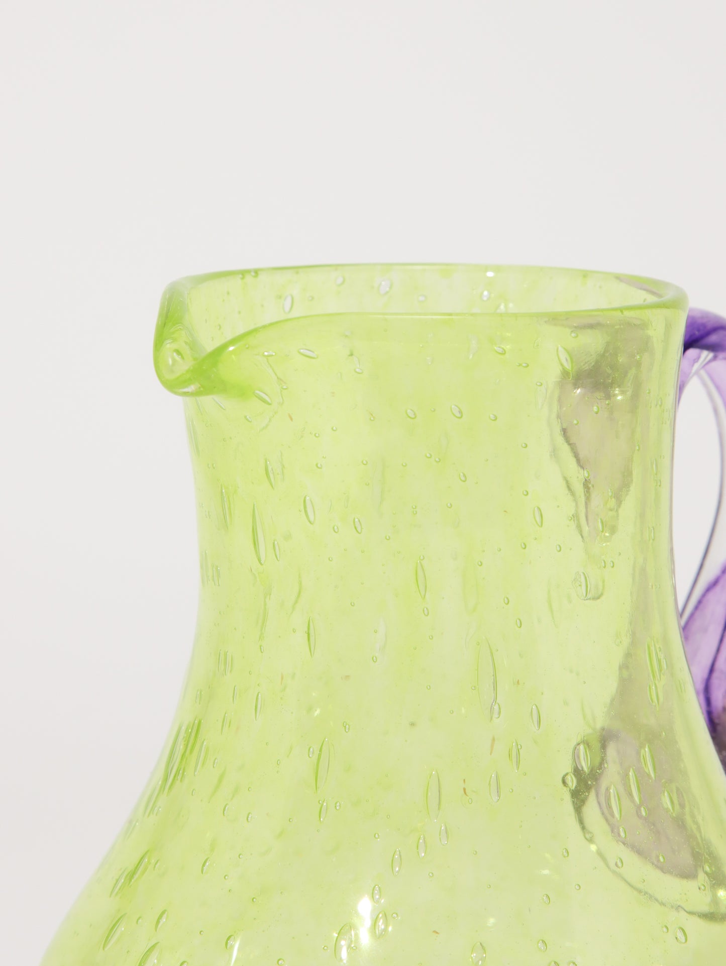 フラワーベース RONDE A BULLE LIME GREEN&PURPLE