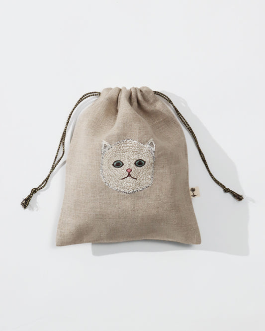 【SPECIAL ITEM】ドローストリングスモールバッグ Baby Cat