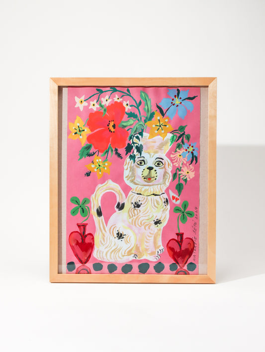 アート the vase dog