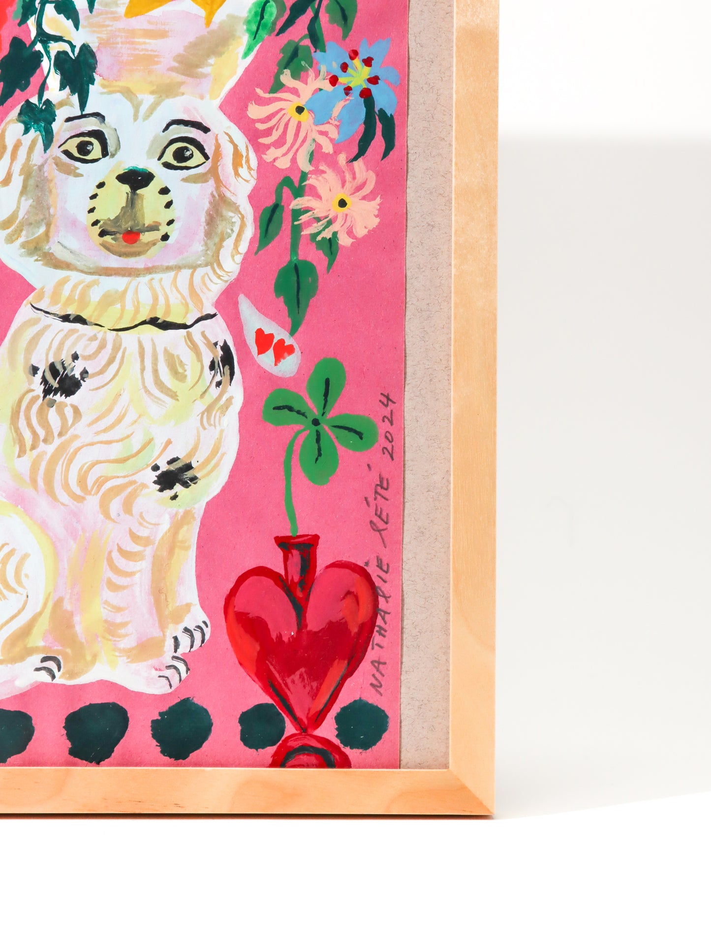 アート the vase dog