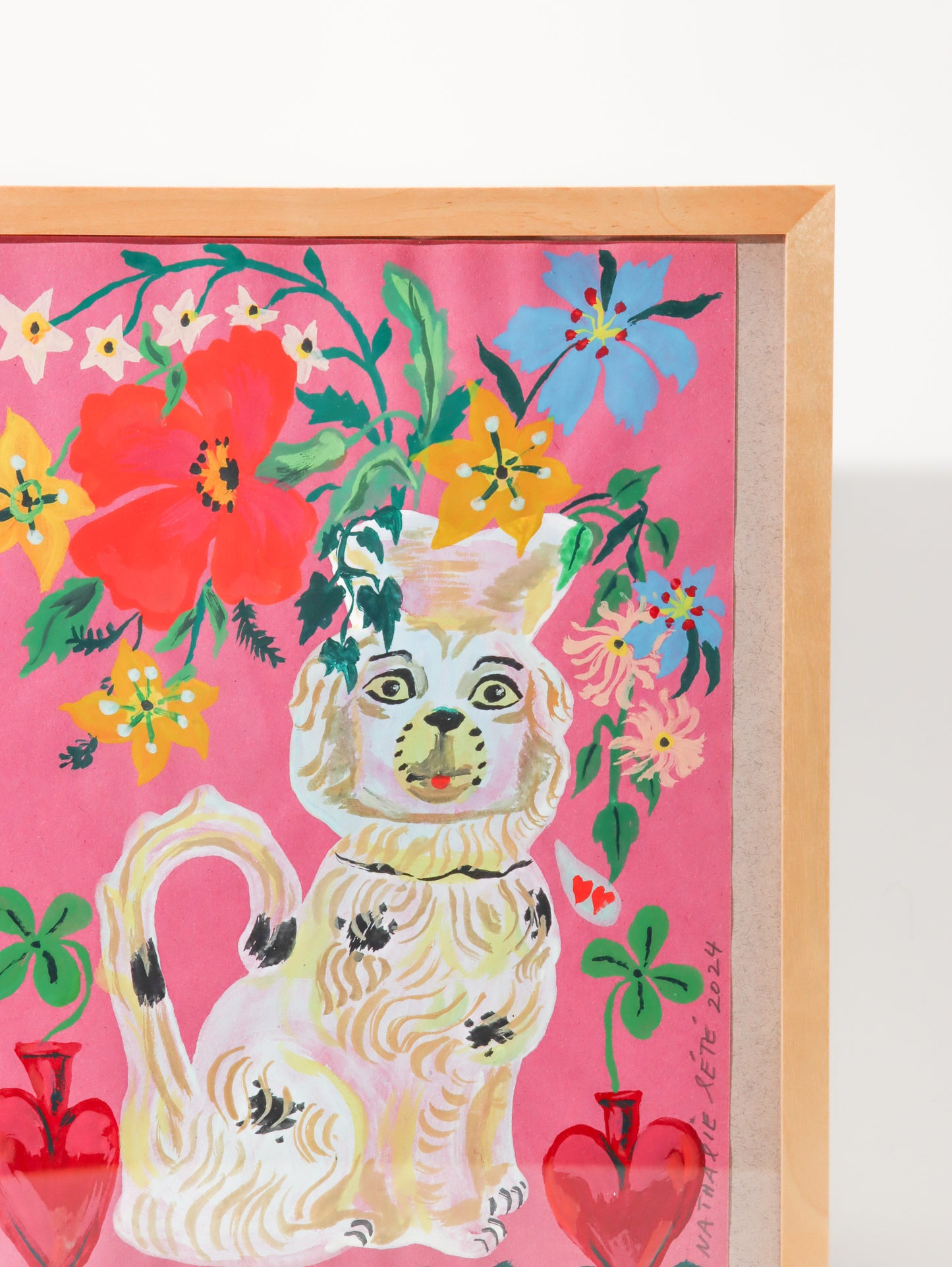 アート the vase dog