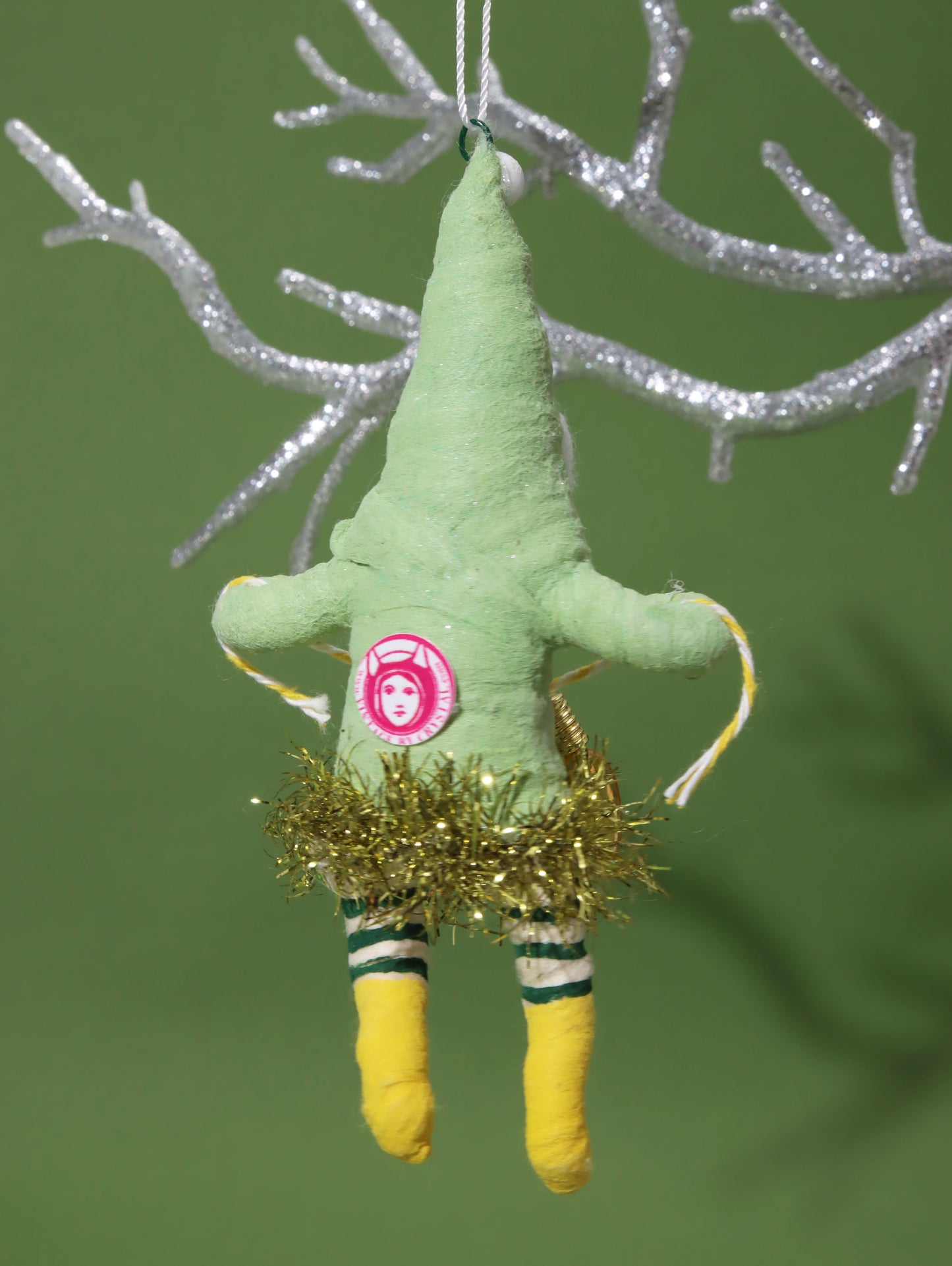 オーナメント GREEN X'mas LIGHT DECORATING ELF