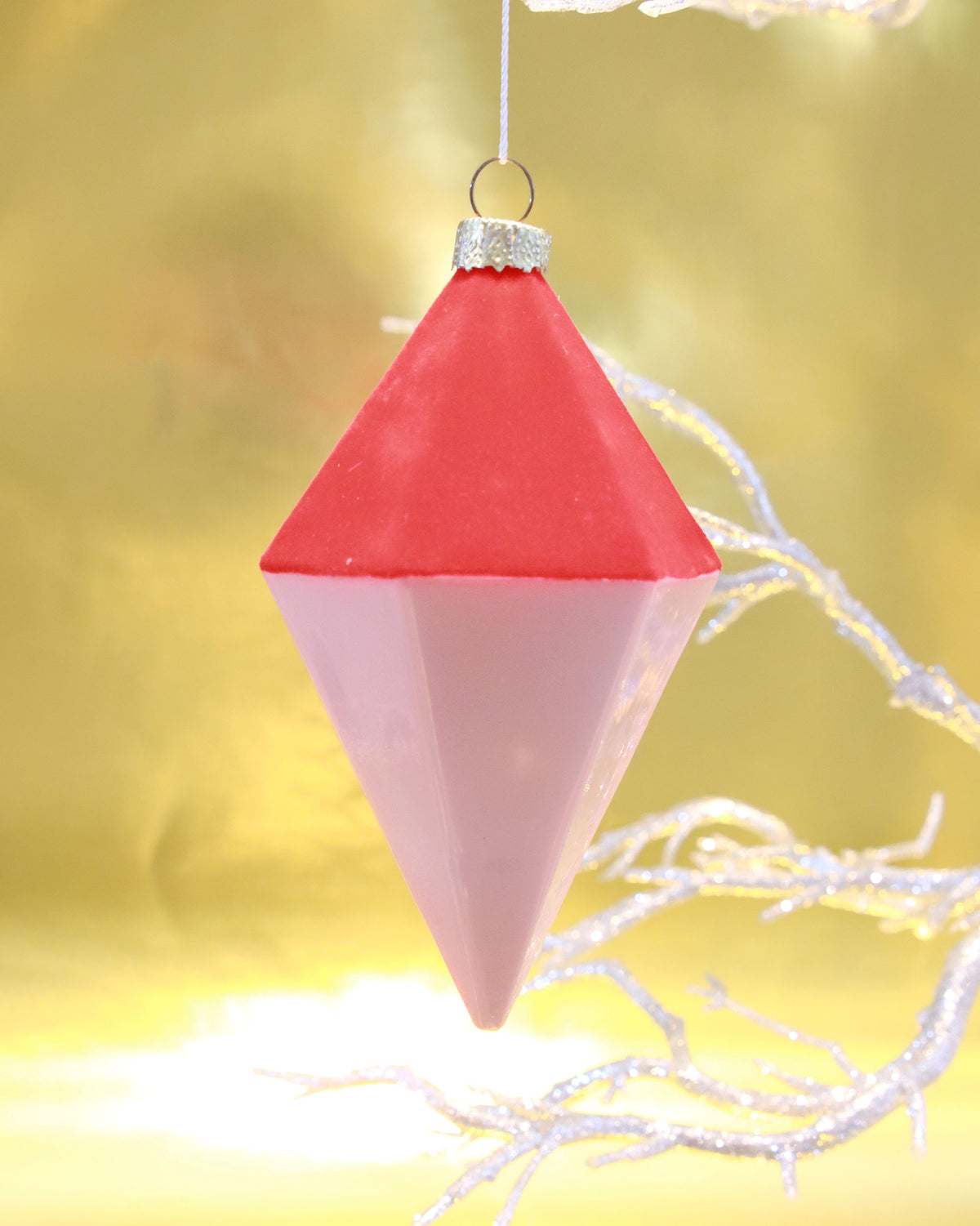 オーナメント VELVET DIAMOND BAUBLE