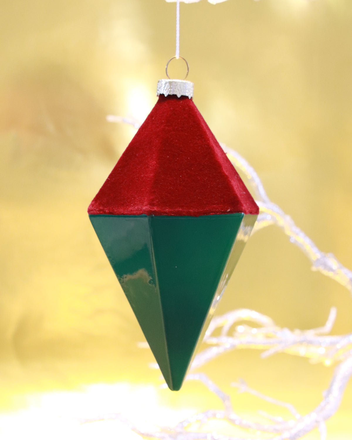 オーナメント VELVET DIAMOND BAUBLE