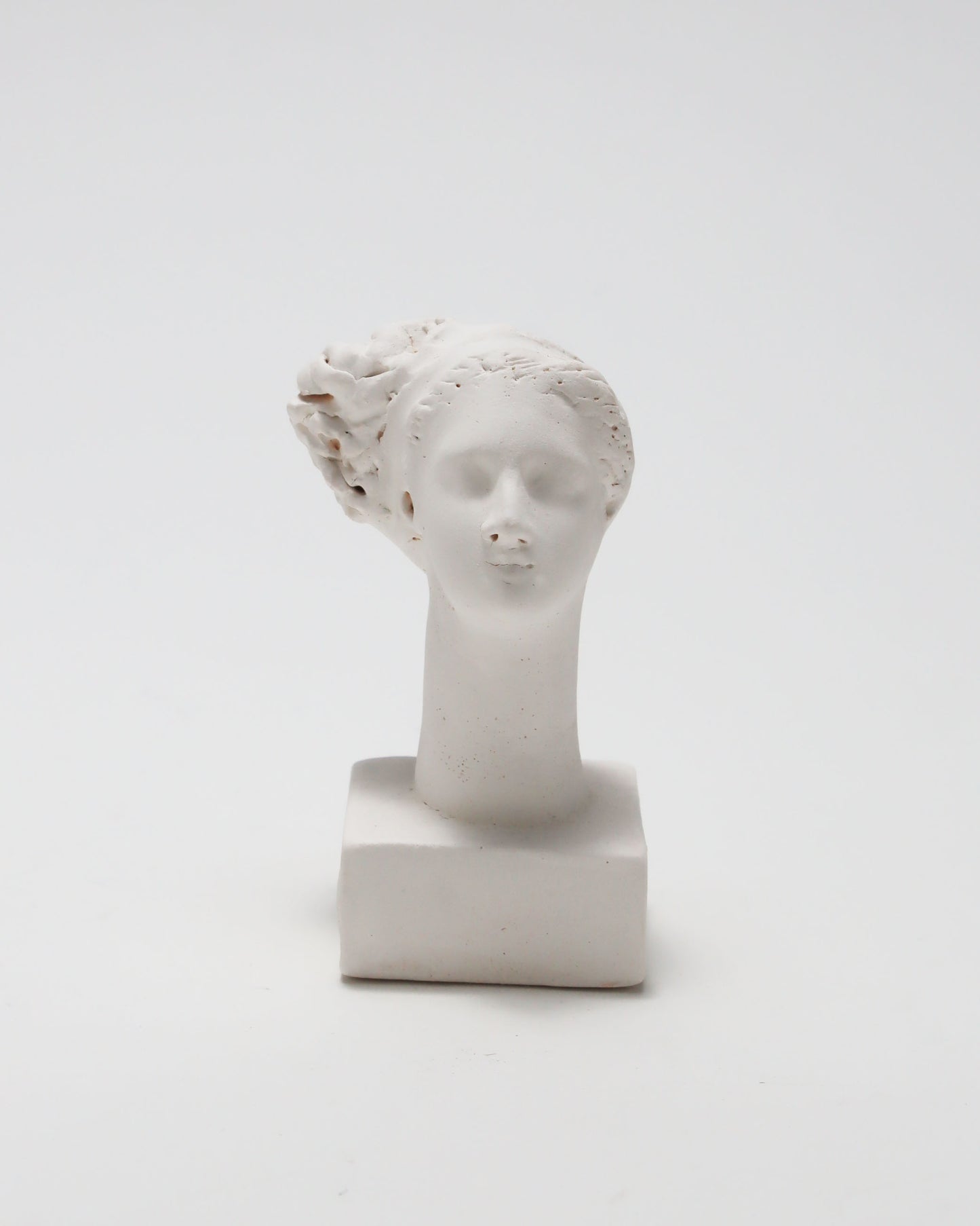 オブジェ Buste Socle Brun Blanc 9