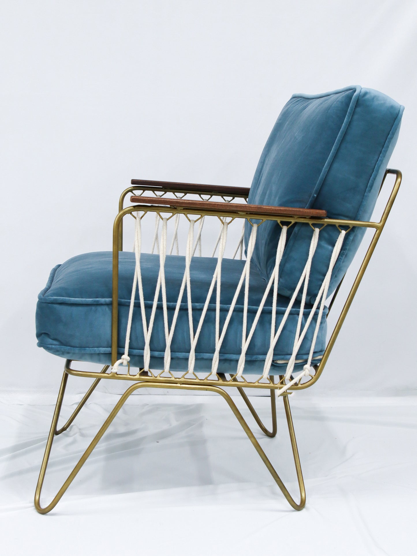 【店舗直送】アームチェア Velvet CROISETTE armchair Celadon
