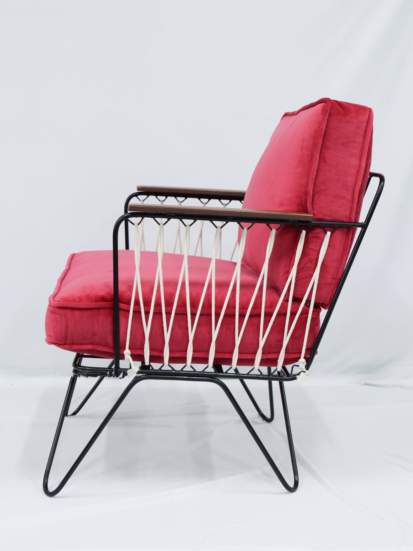 【店舗直送】アームチェア Velvet CROISETTE armchair Fuschia