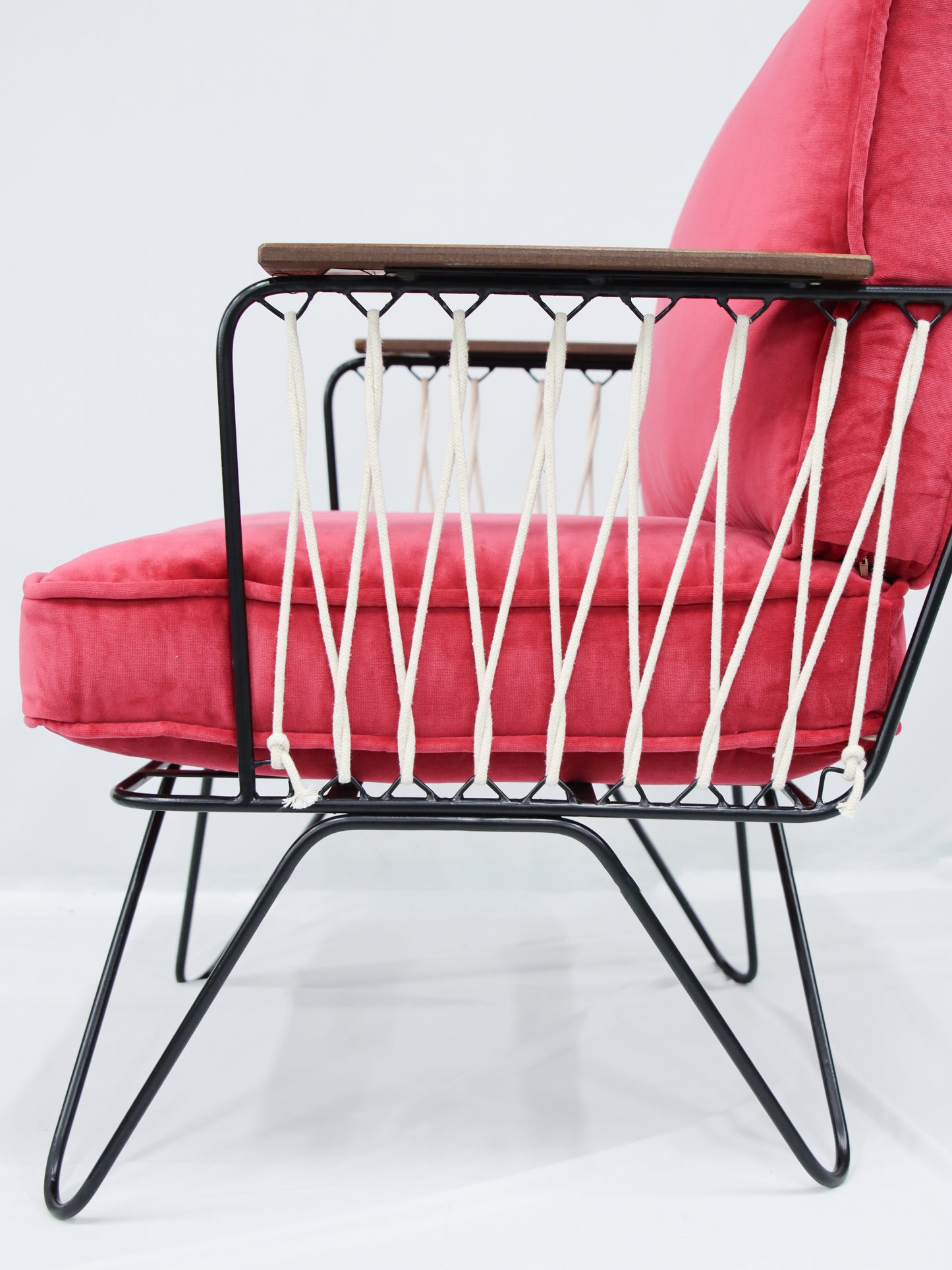【店舗直送】アームチェア Velvet CROISETTE armchair Fuschia
