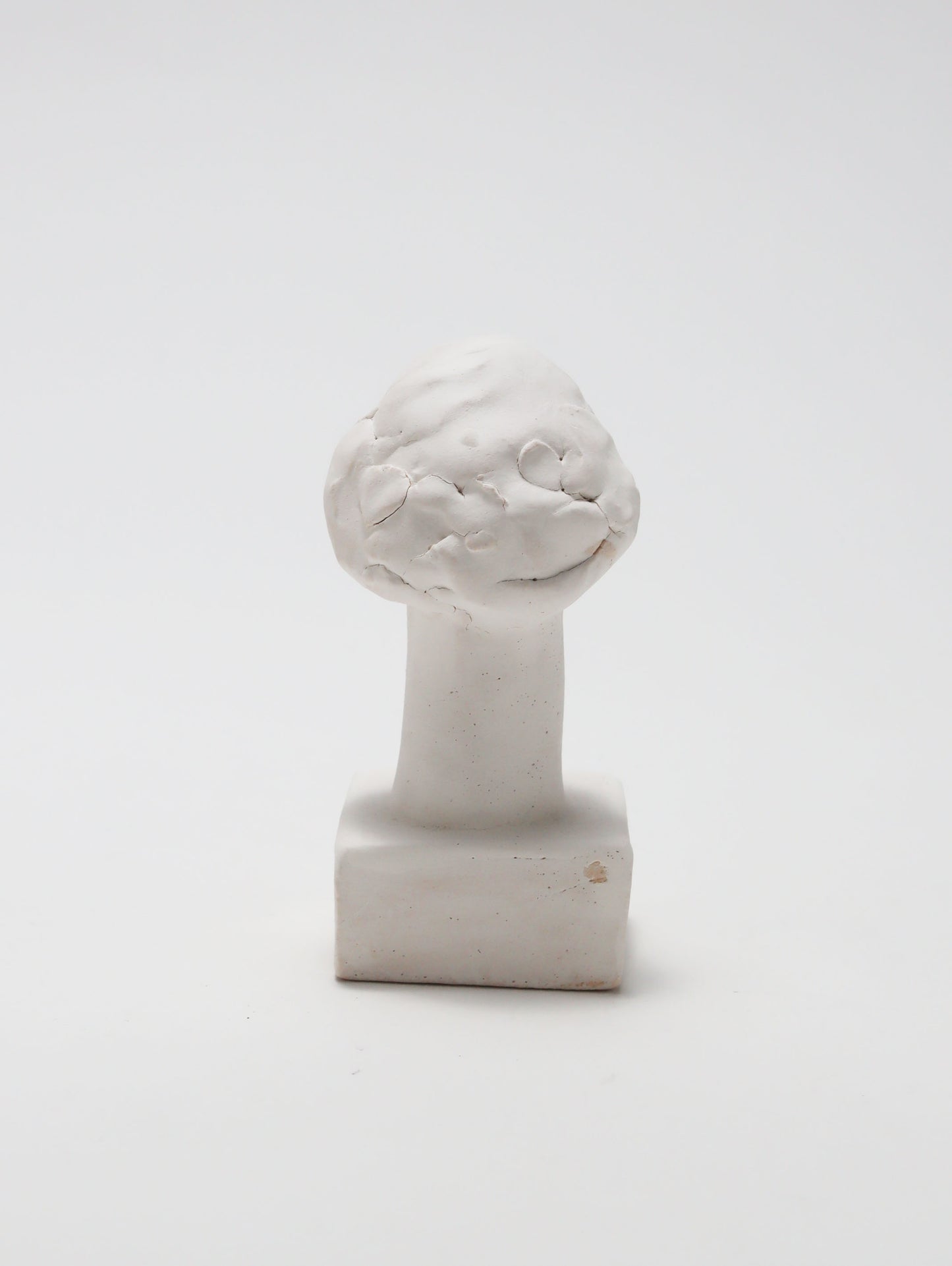 オブジェ Buste Socle Brun Blanc 17