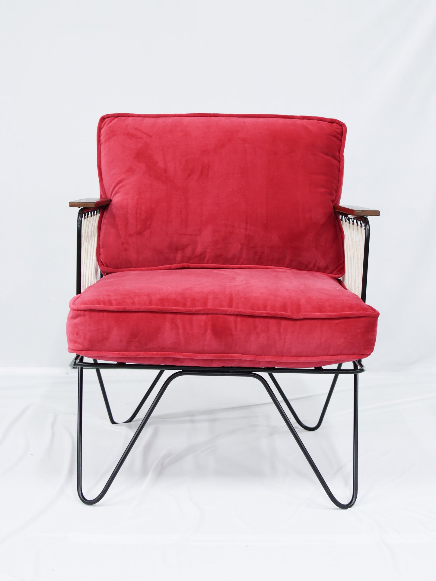 【店舗直送】アームチェア Velvet CROISETTE armchair Fuschia