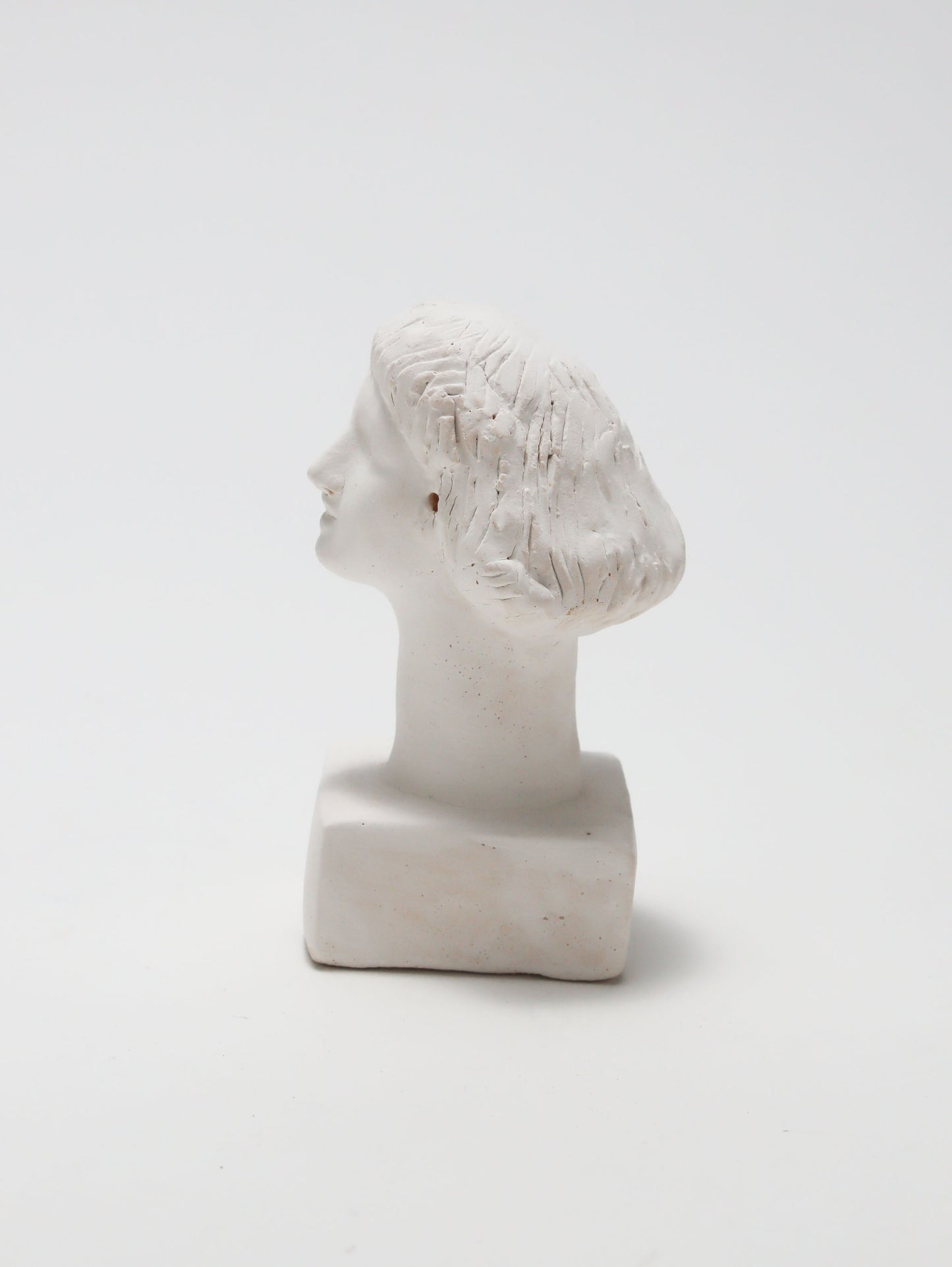 オブジェ Buste Socle Brun Blanc 2
