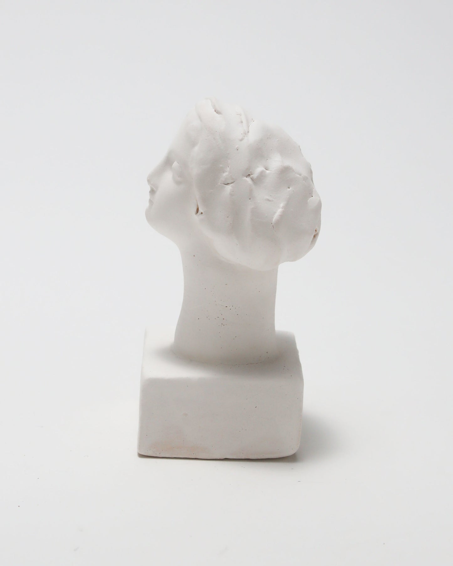 オブジェ Buste Socle Brun Blanc 20