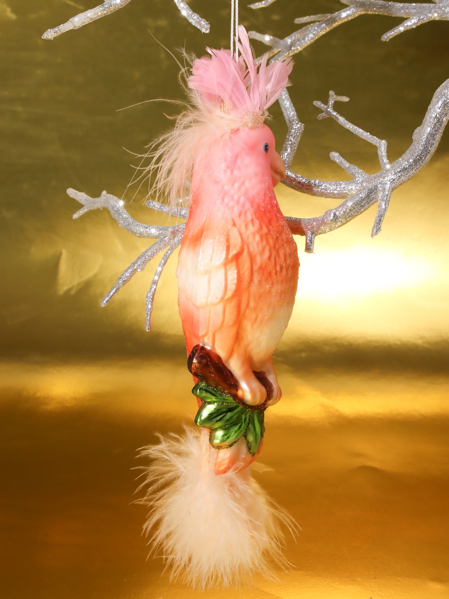 オーナメント PARROT PINK-PEACH