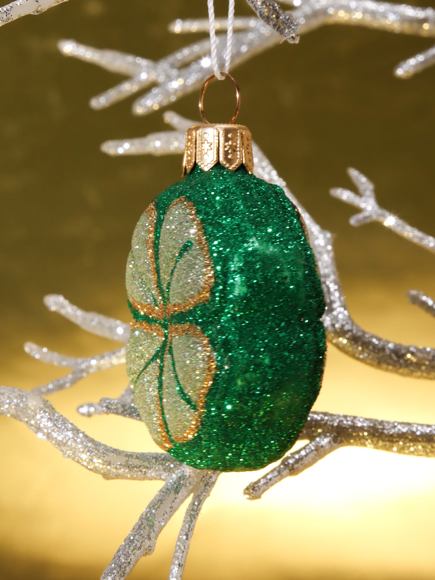 オーナメント CLOVER Glittered