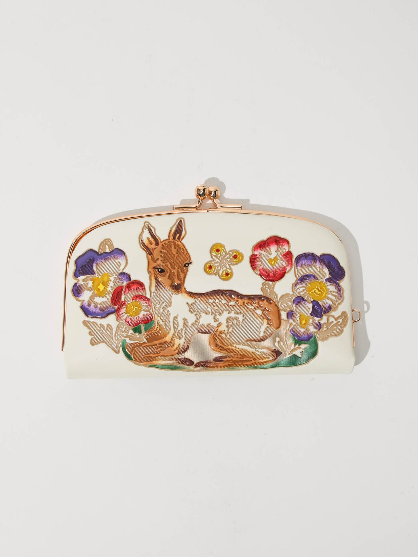 <文庫革 × Natalie Lete>がま口財布 Bambi