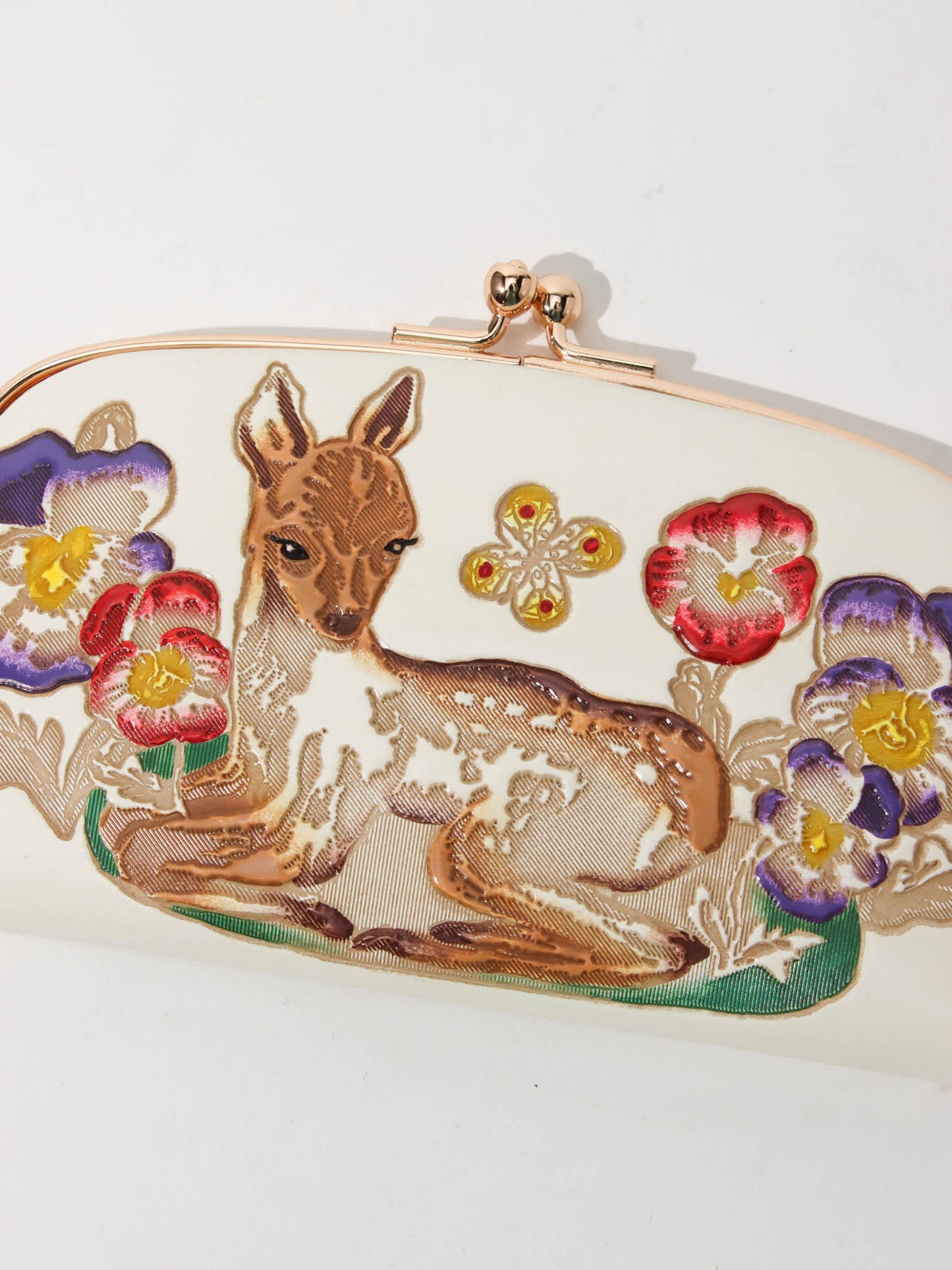 <文庫革 × Natalie Lete>がま口財布 Bambi