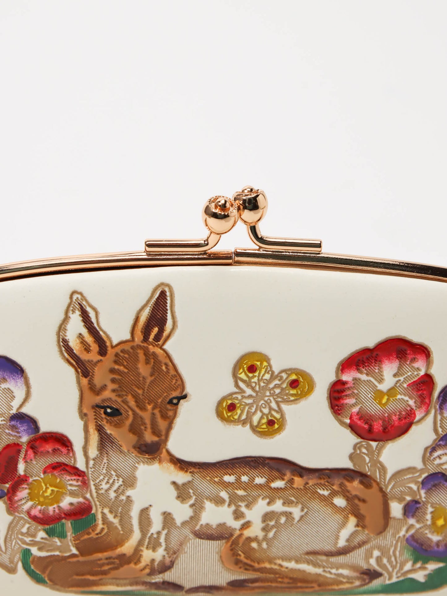 <文庫革 × Natalie Lete>がま口財布 Bambi