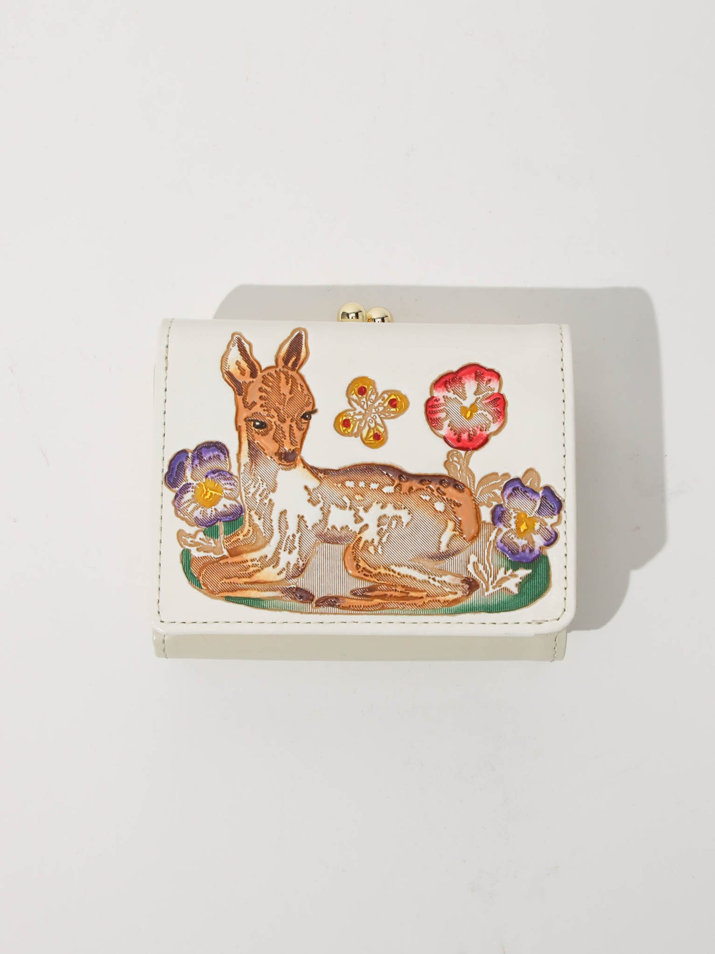 <文庫革 × Natalie Lete>三つ折り財布 Bambi