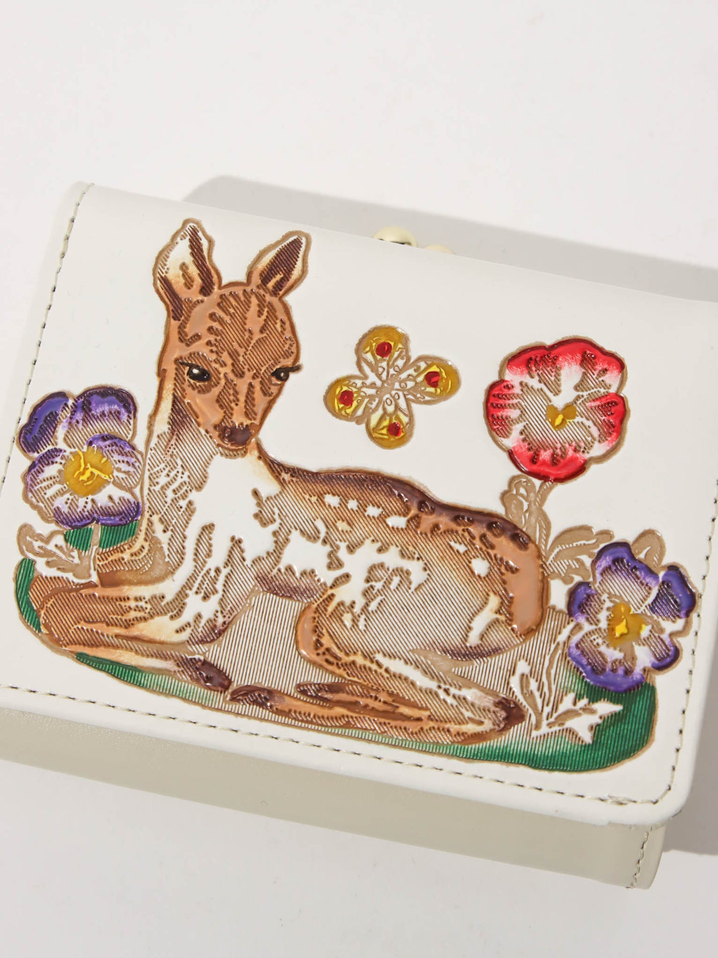 <文庫革 × Natalie Lete>三つ折り財布 Bambi
