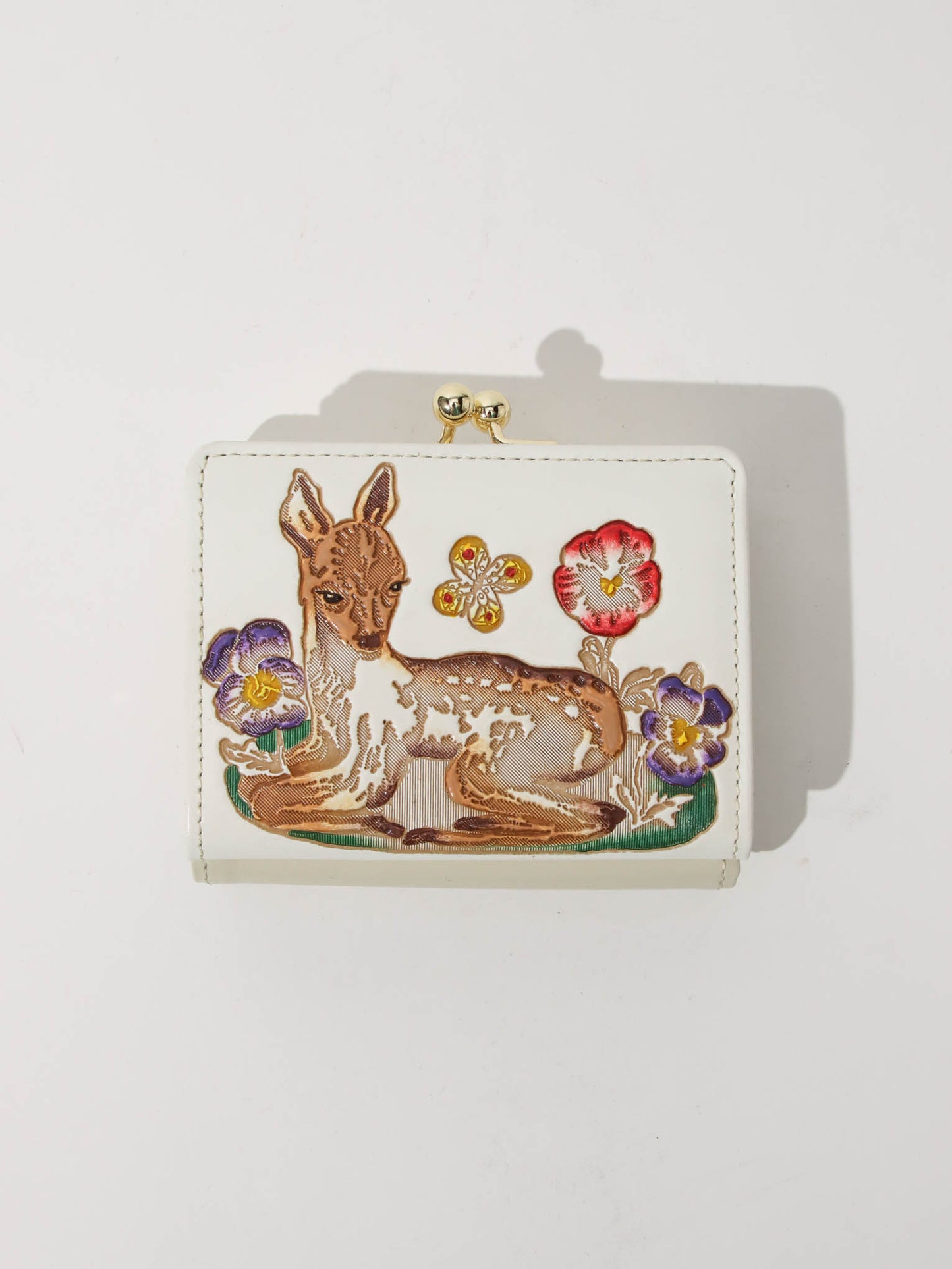 <文庫革 × Natalie Lete>三つ折り財布 Bambi