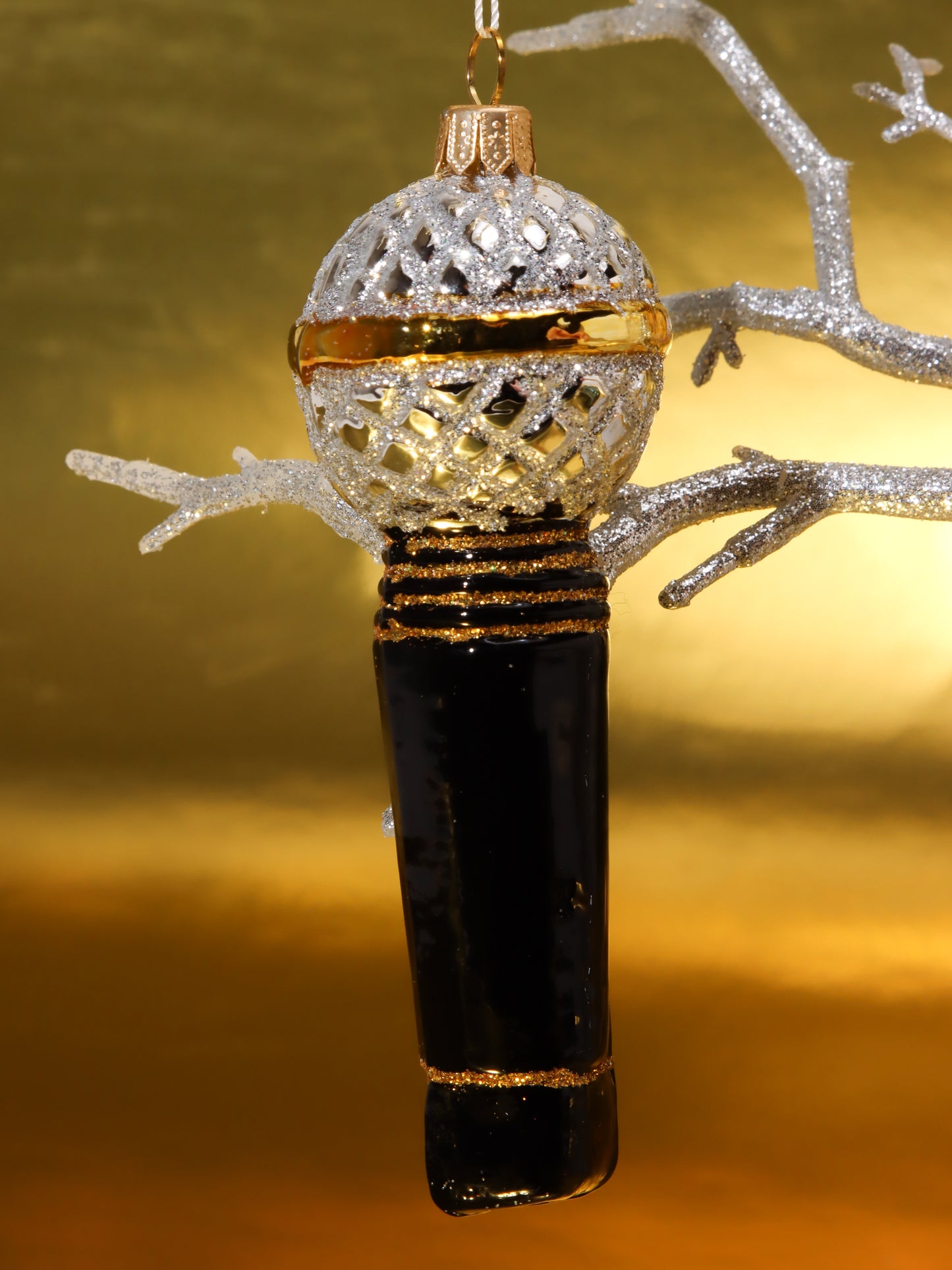 オーナメント BLACK MICROPHONE